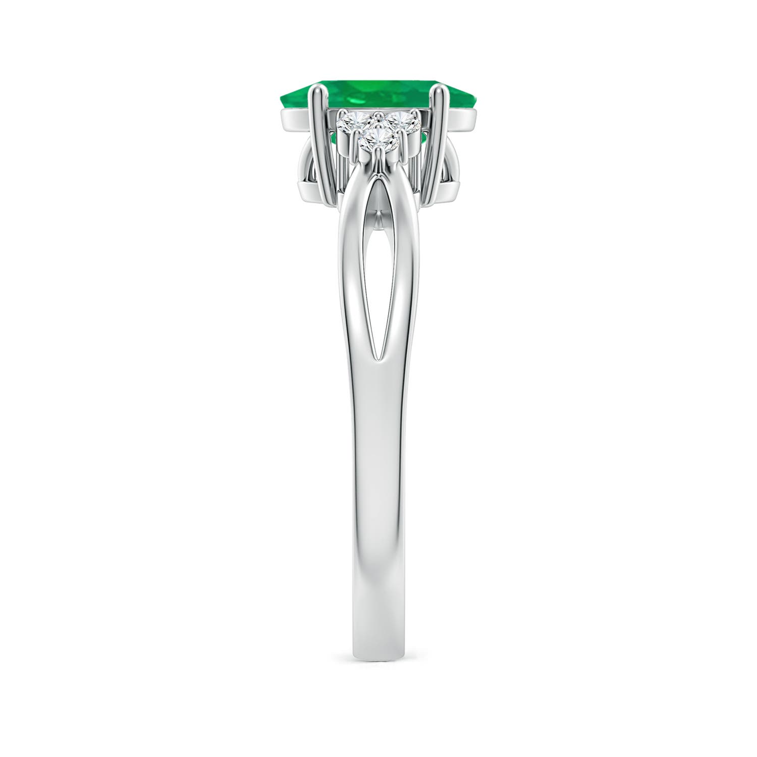 AA - Emerald / 1.18 CT / 14 KT White Gold