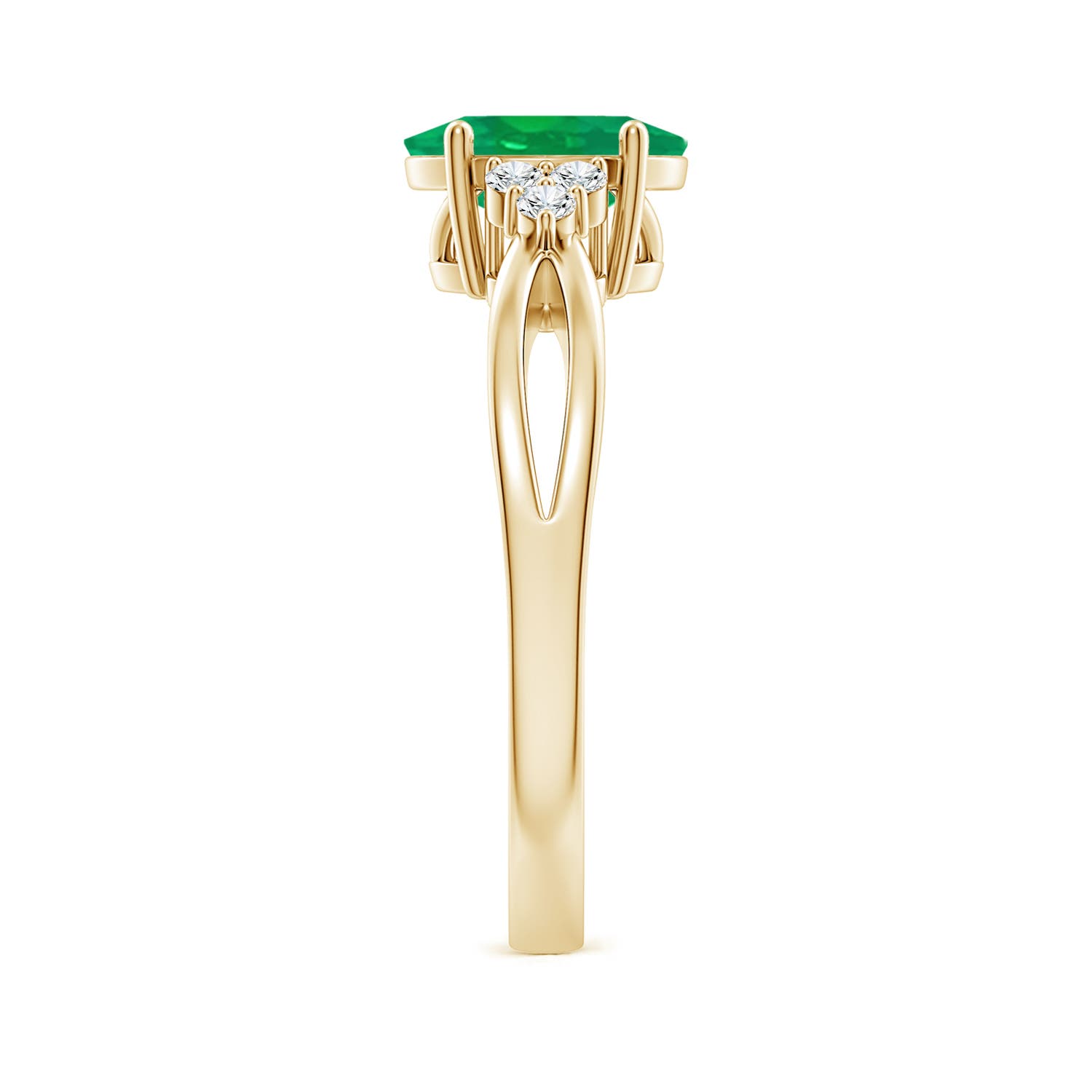 AA - Emerald / 1.18 CT / 14 KT Yellow Gold