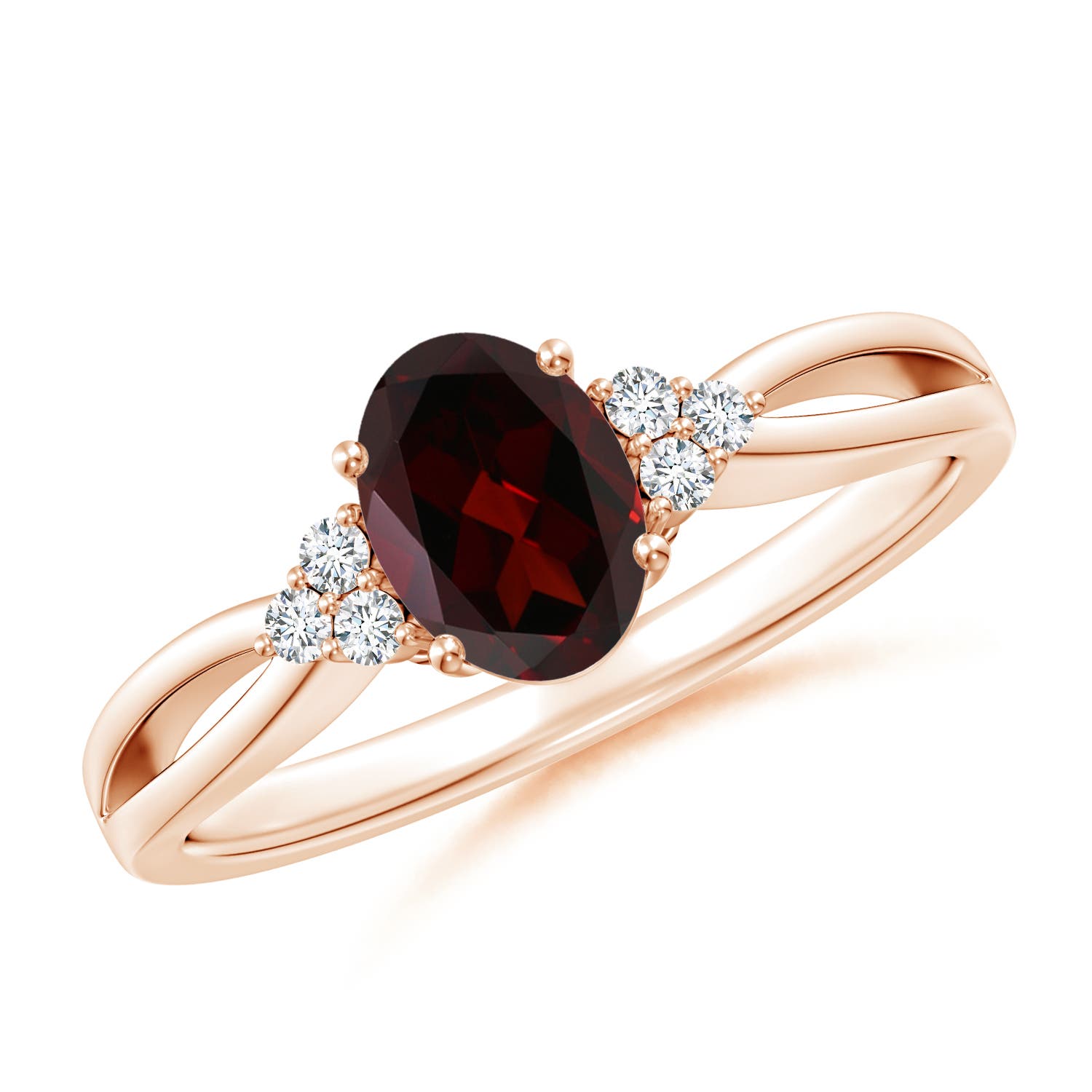 A - Garnet / 0.97 CT / 14 KT Rose Gold