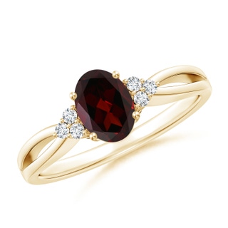 Oval A Garnet