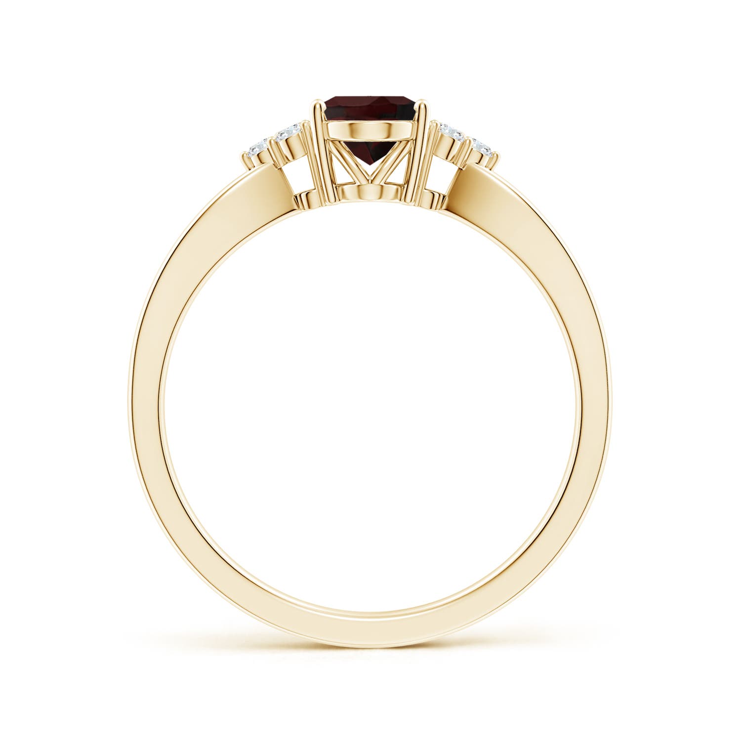 A - Garnet / 0.97 CT / 14 KT Yellow Gold