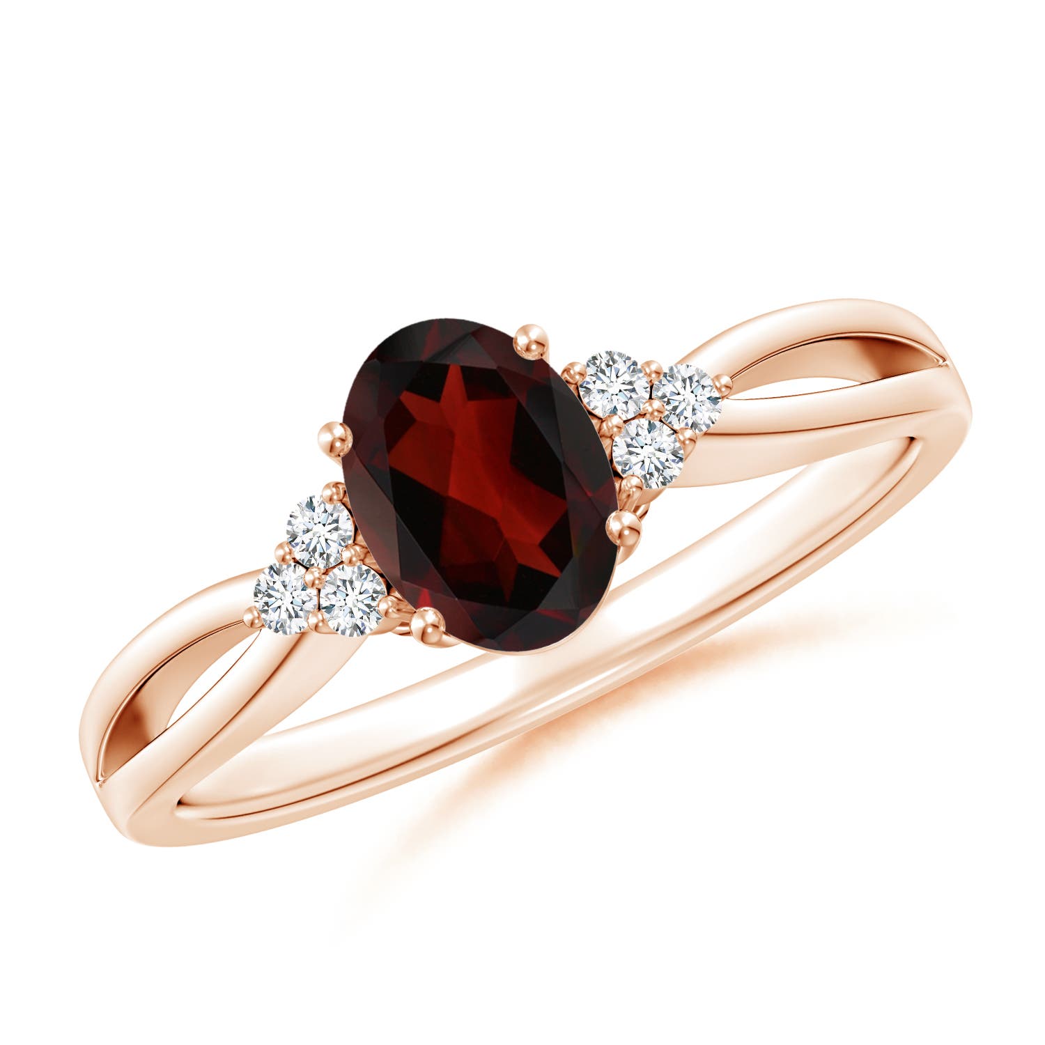 AA - Garnet / 0.97 CT / 14 KT Rose Gold