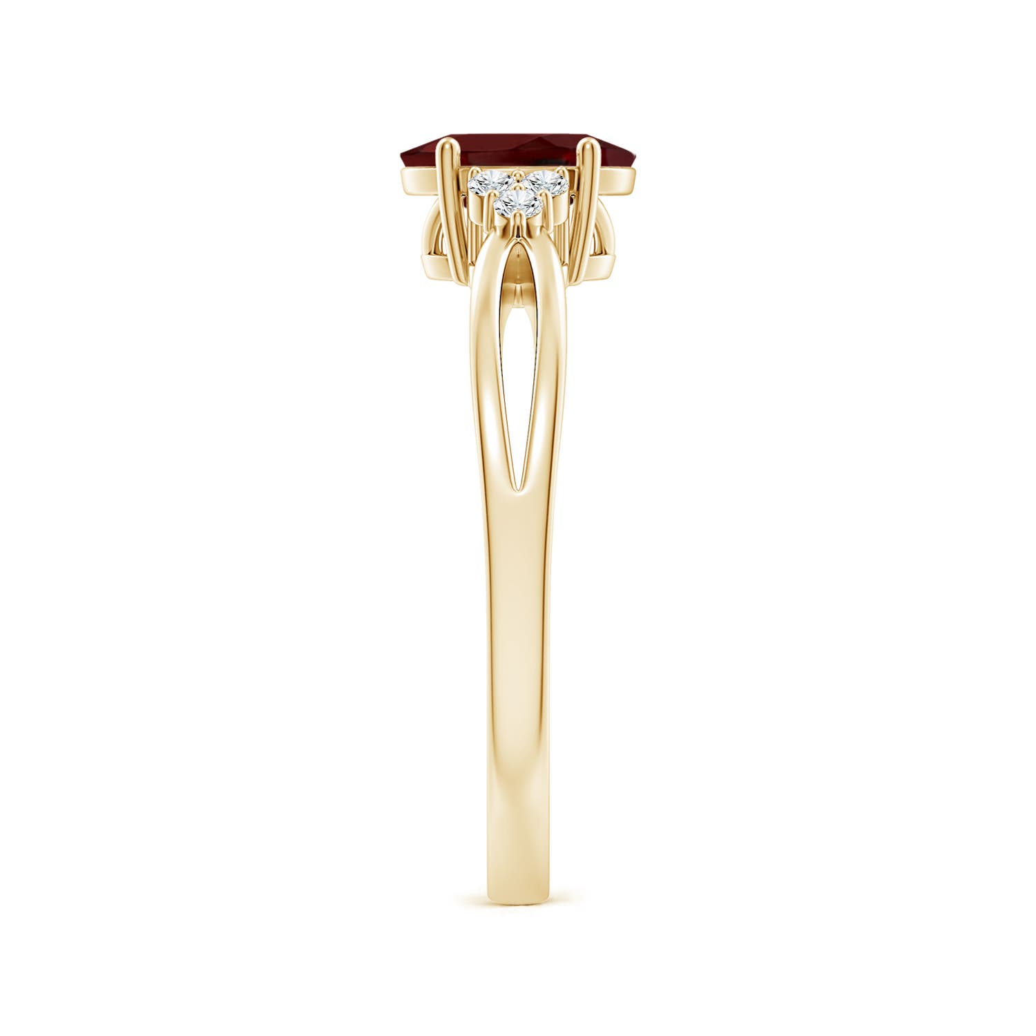 AAA - Garnet / 0.97 CT / 14 KT Yellow Gold