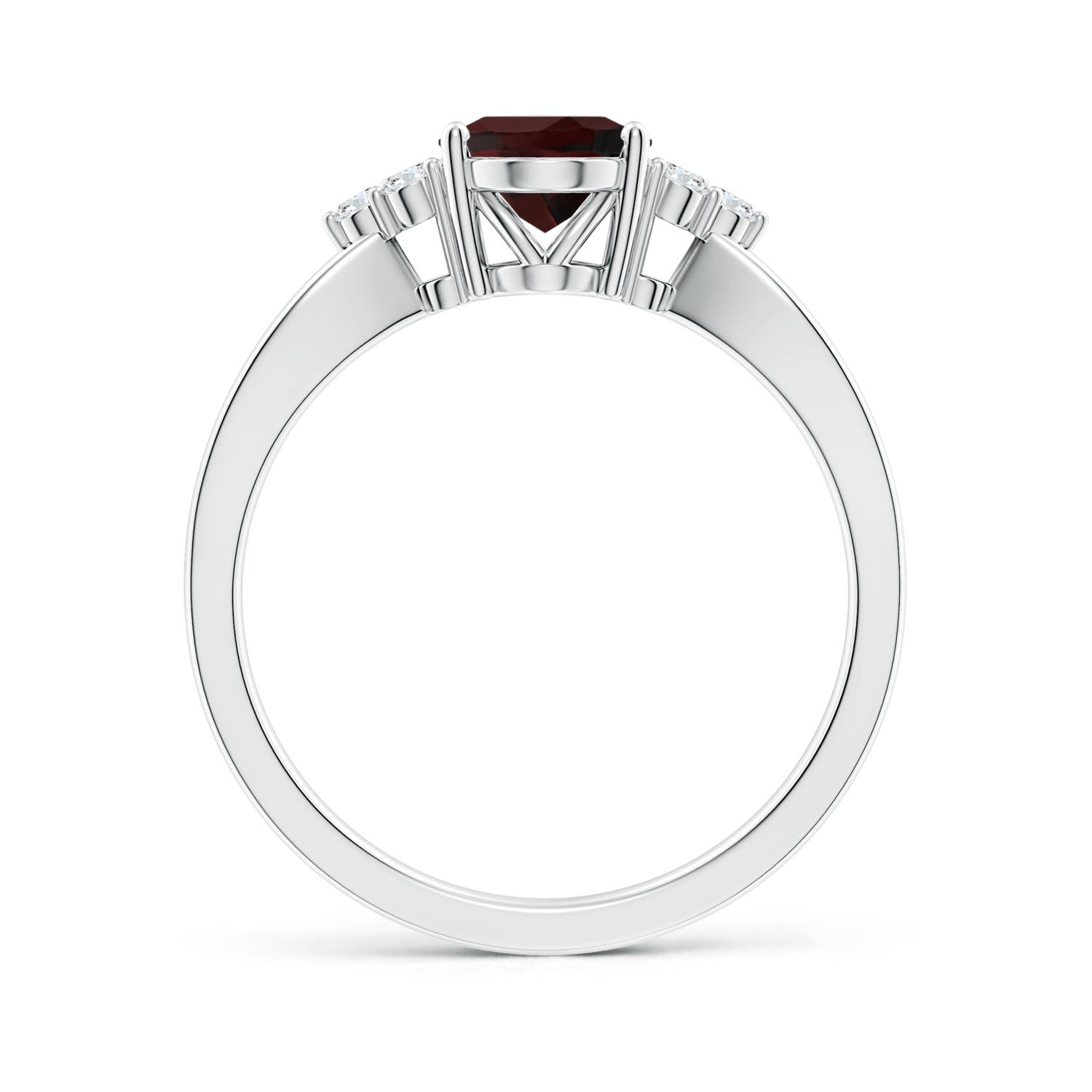 A - Garnet / 1.53 CT / 14 KT White Gold