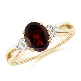Oval A Garnet