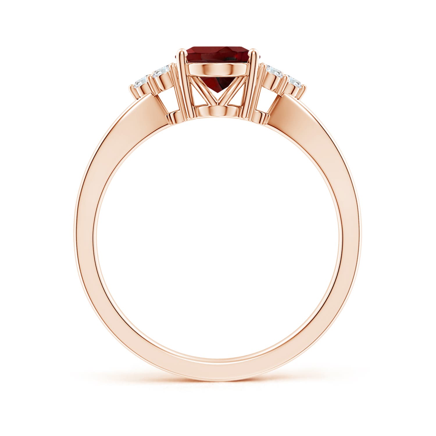 AAAA - Garnet / 1.53 CT / 14 KT Rose Gold