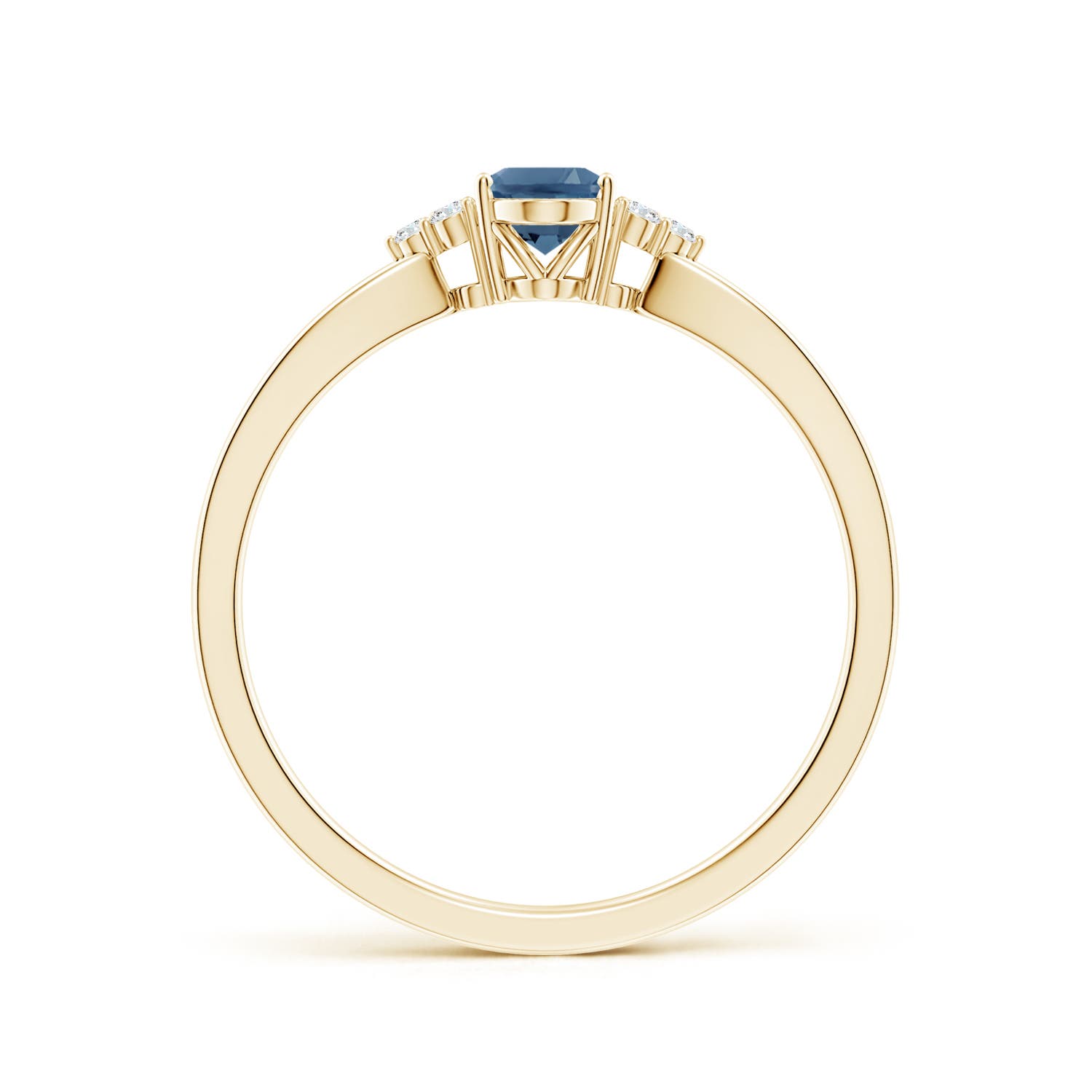 A - London Blue Topaz / 0.6 CT / 14 KT Yellow Gold