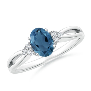 Oval A London Blue Topaz