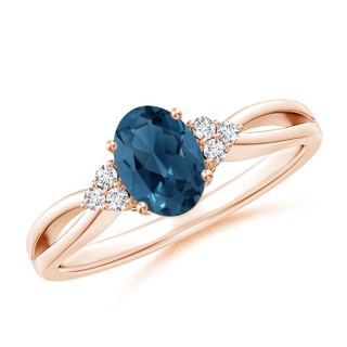 Oval AA London Blue Topaz