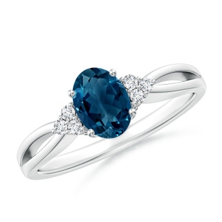 Oval AAAA London Blue Topaz