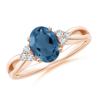 Oval A London Blue Topaz