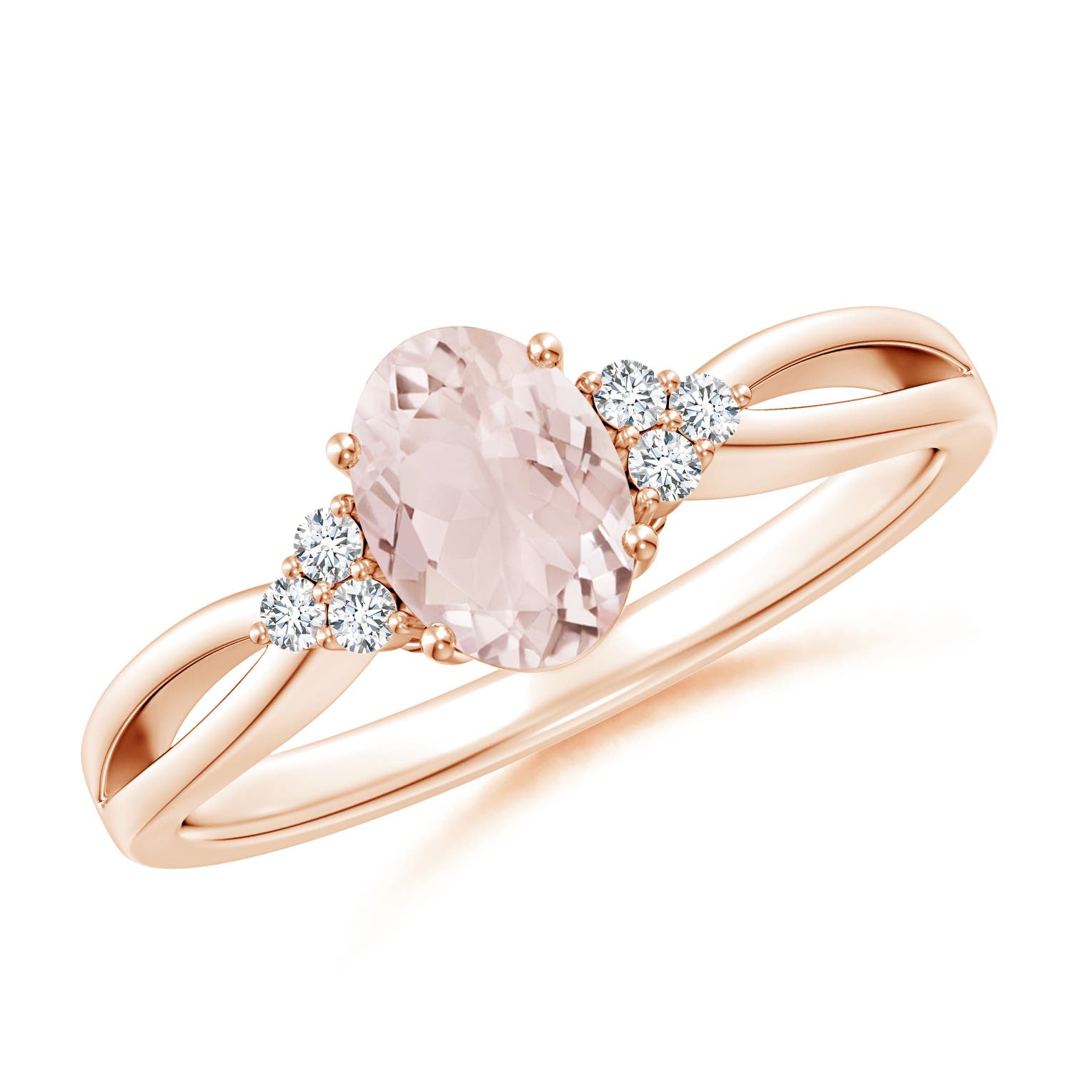 A - Morganite / 0.77 CT / 14 KT Rose Gold