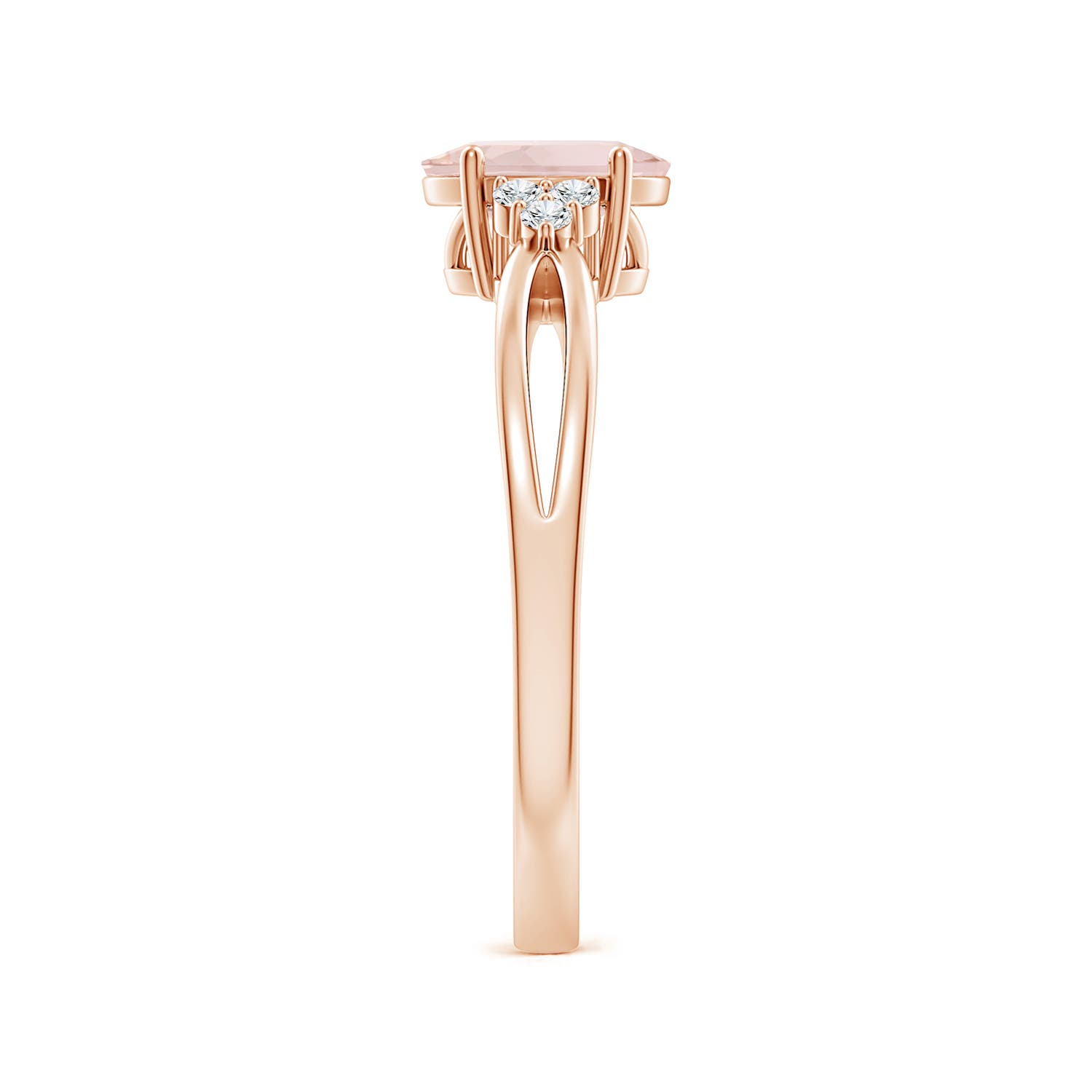 A - Morganite / 0.77 CT / 14 KT Rose Gold