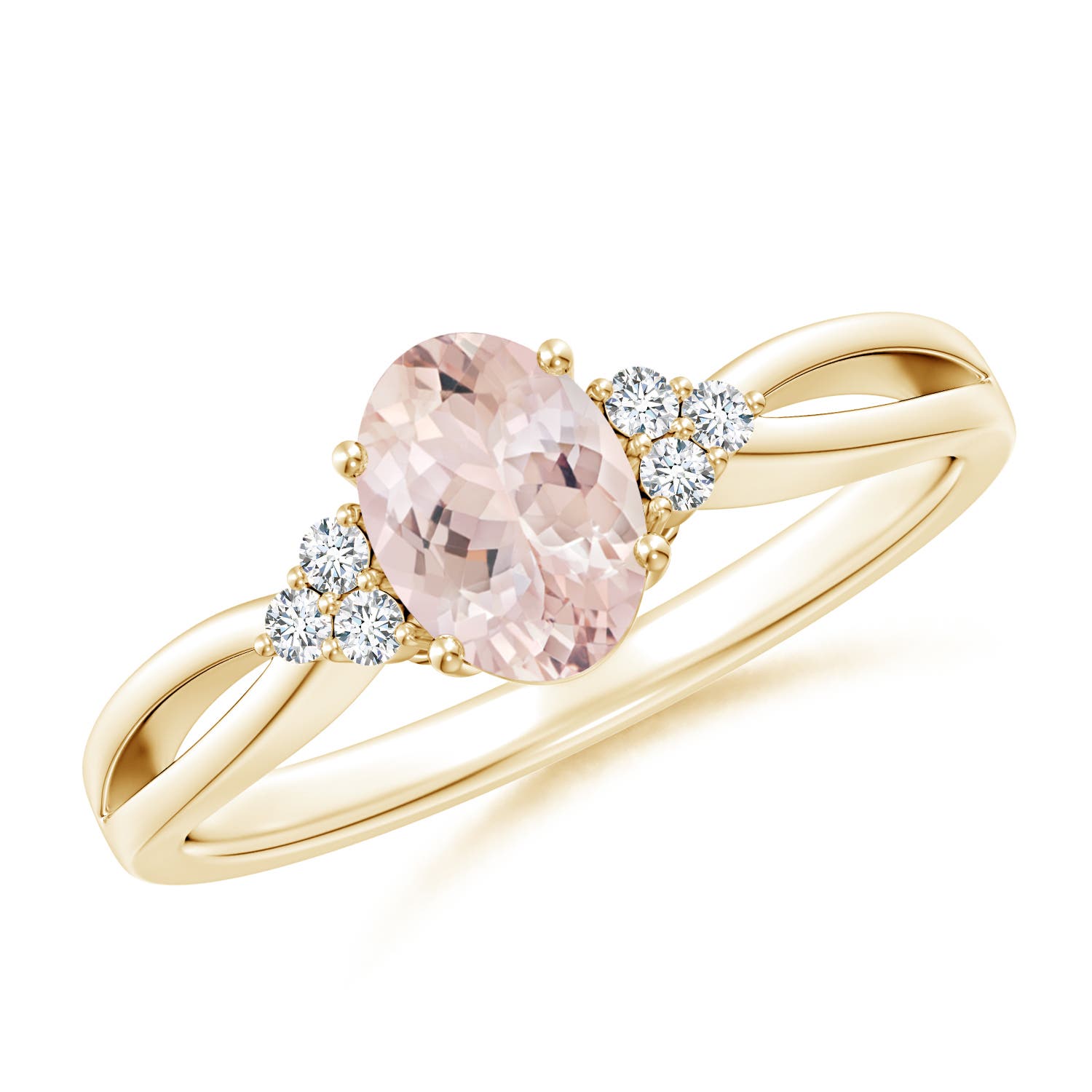 AA - Morganite / 0.77 CT / 14 KT Yellow Gold