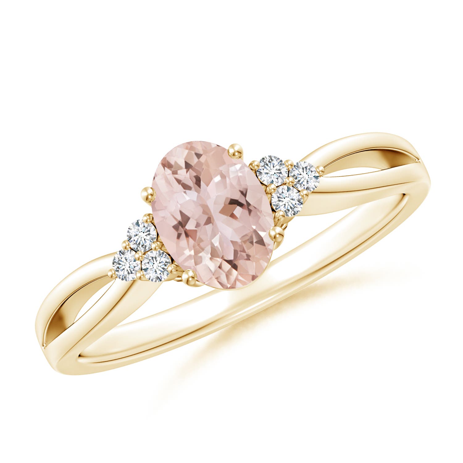 AAA - Morganite / 0.77 CT / 14 KT Yellow Gold