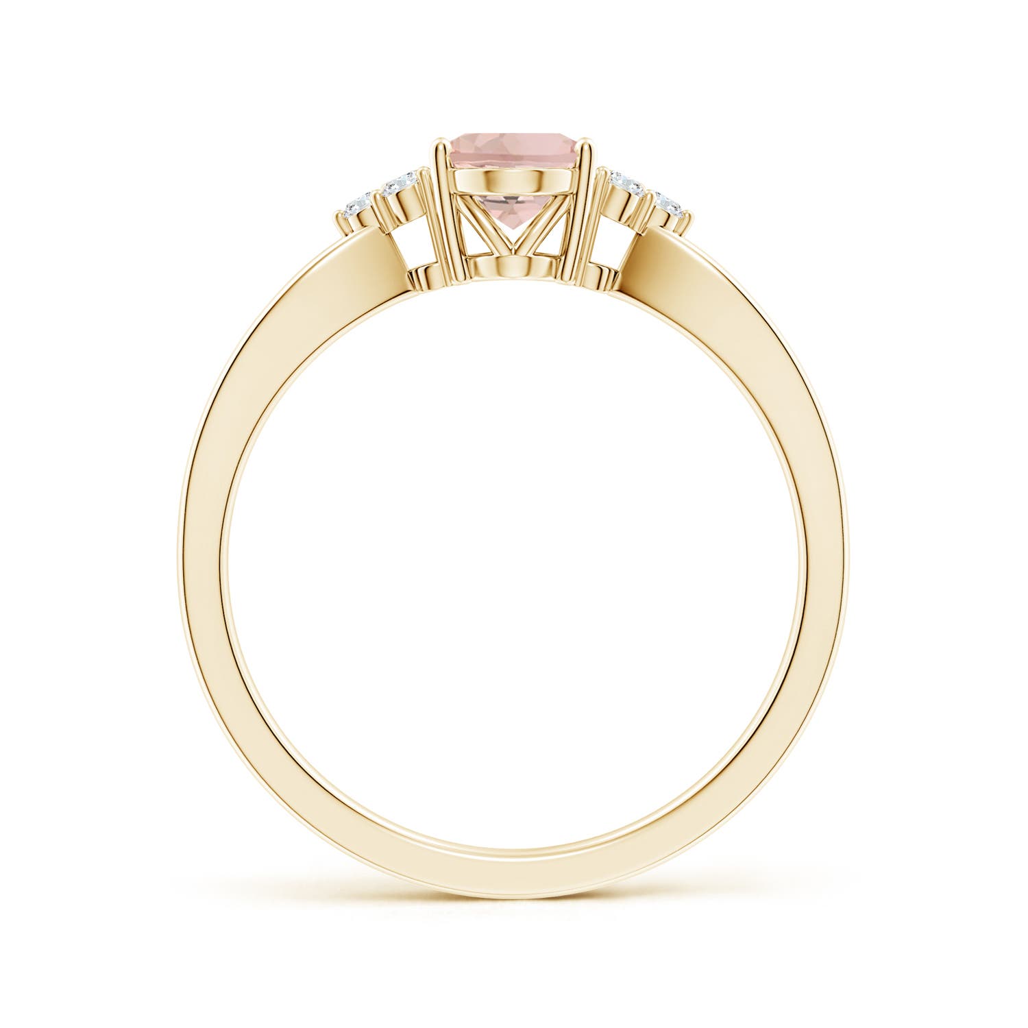 AAA - Morganite / 0.77 CT / 14 KT Yellow Gold