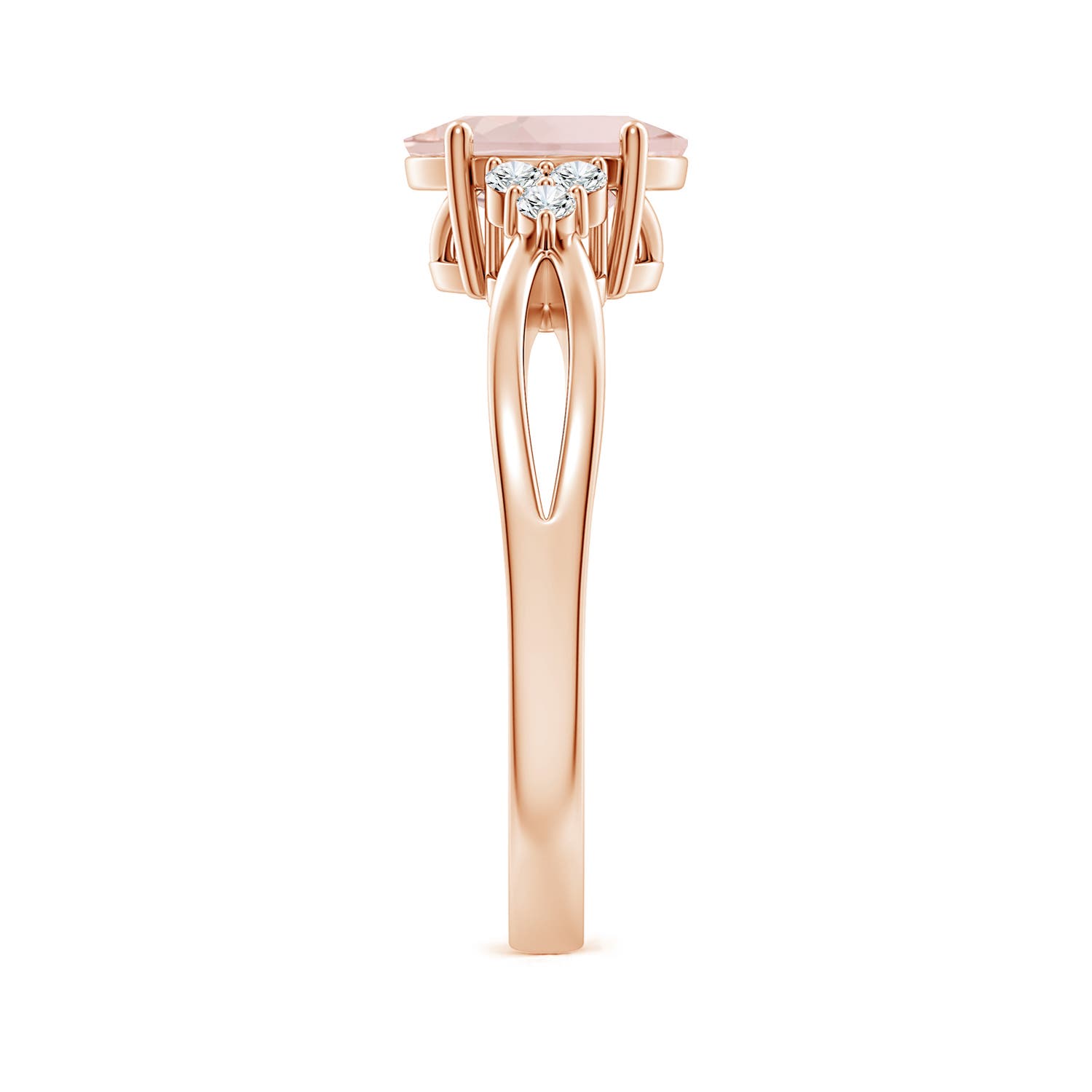 A - Morganite / 1.18 CT / 14 KT Rose Gold