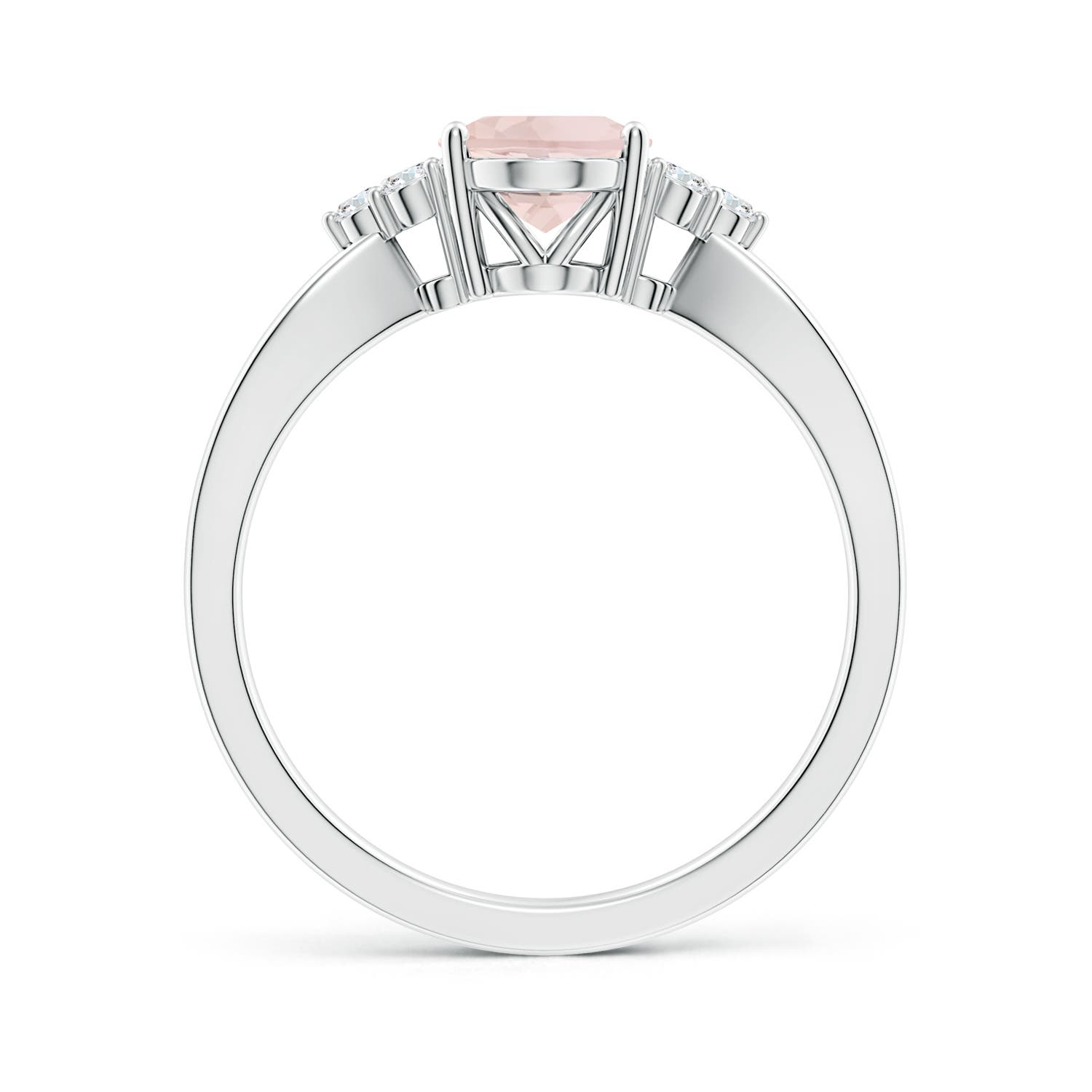 A - Morganite / 1.18 CT / 14 KT White Gold