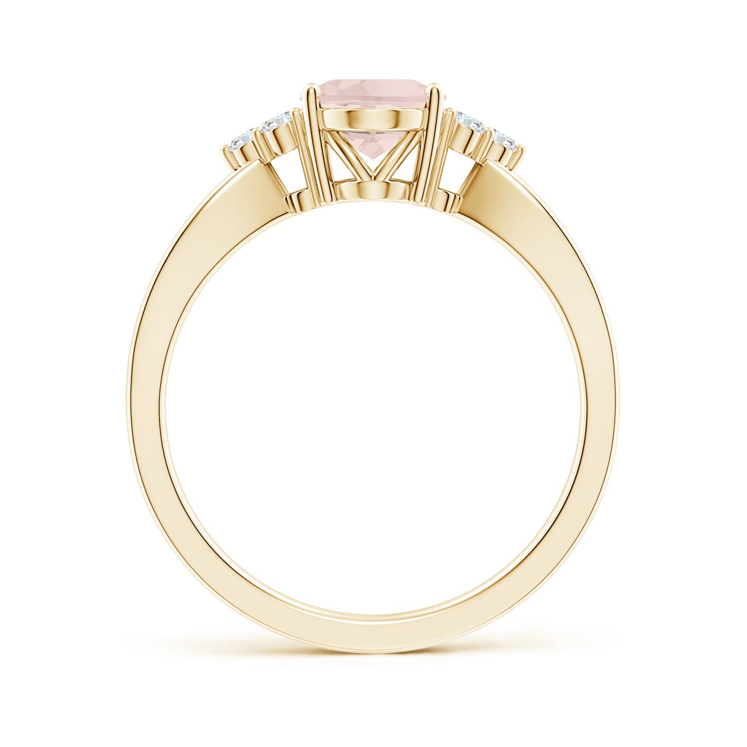 A - Morganite / 1.18 CT / 14 KT Yellow Gold