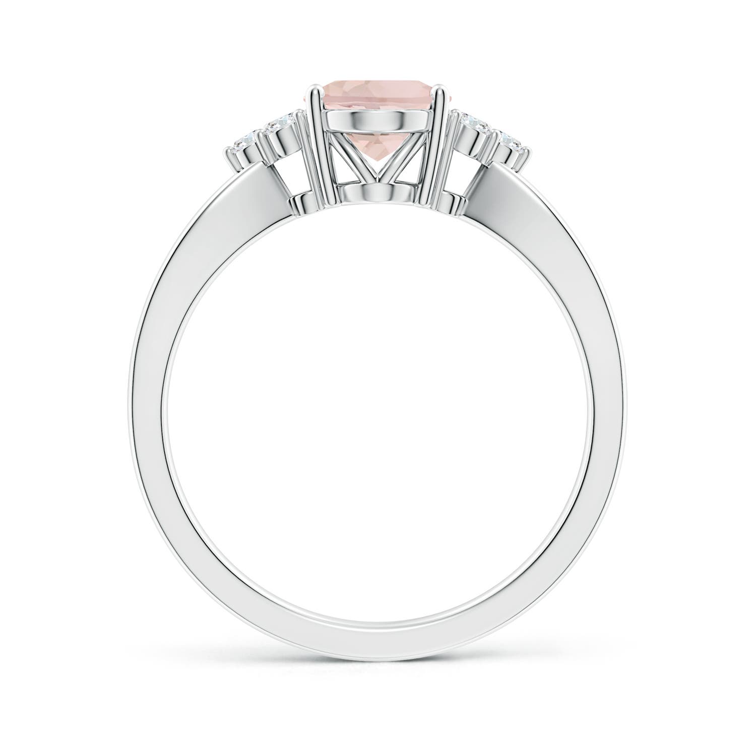 AA - Morganite / 1.18 CT / 14 KT White Gold