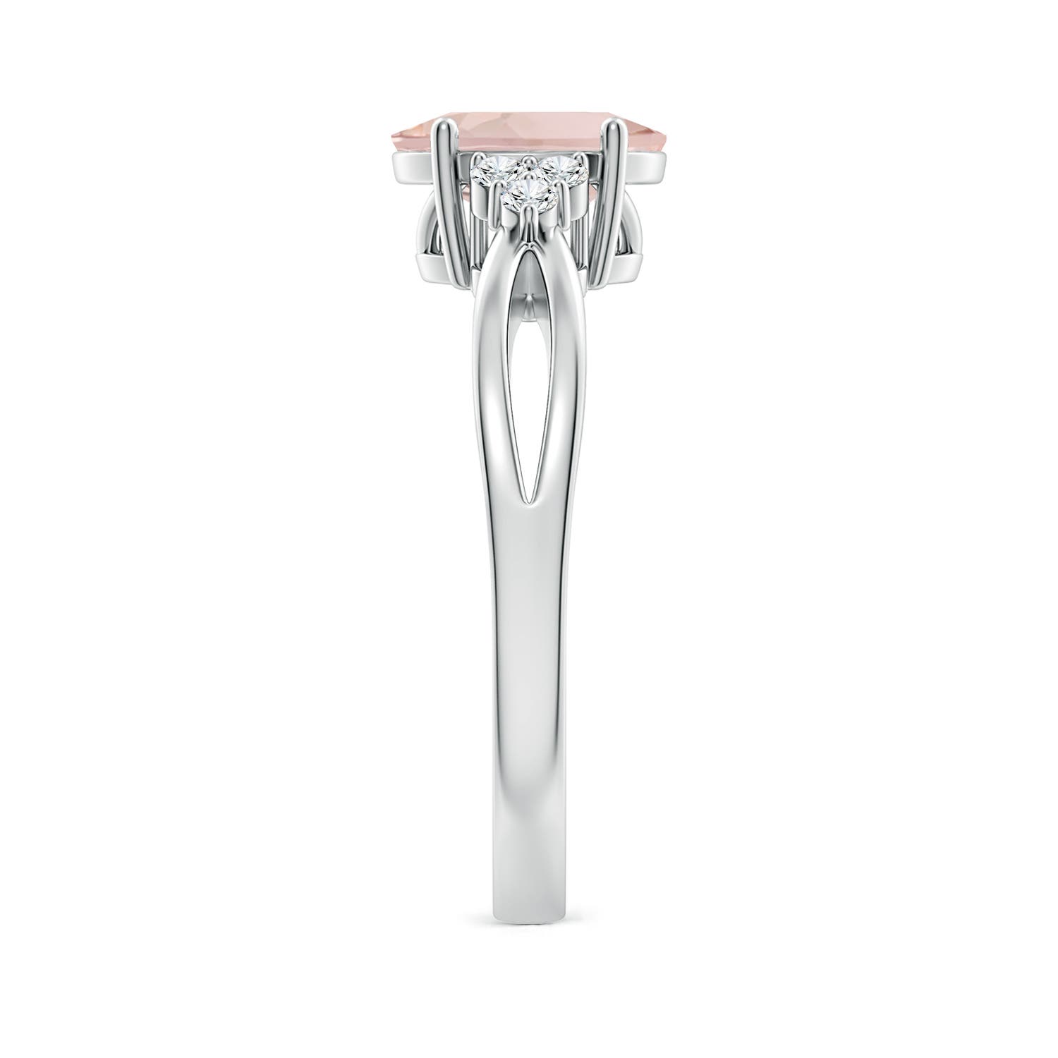 AA - Morganite / 1.18 CT / 14 KT White Gold