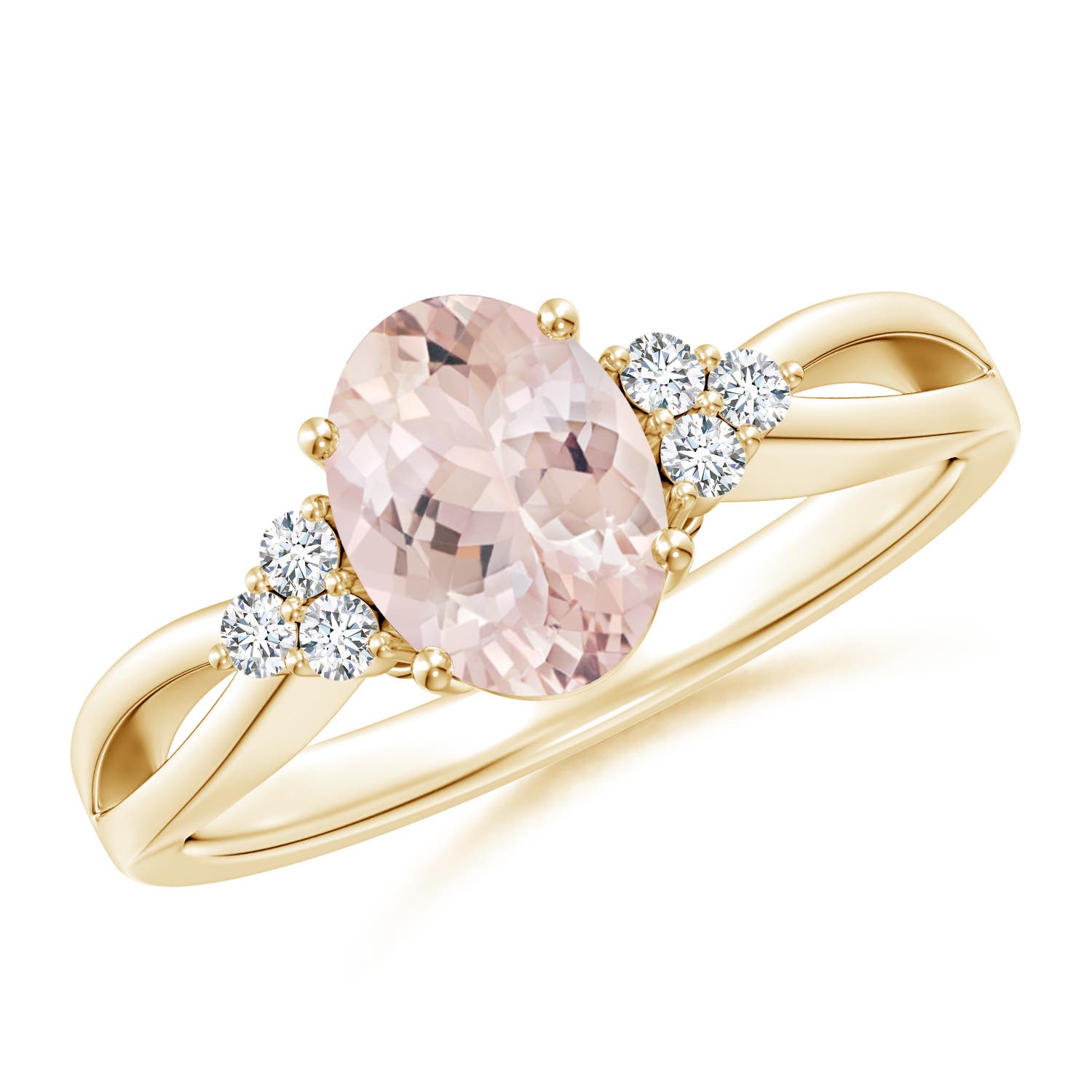 AA - Morganite / 1.18 CT / 14 KT Yellow Gold