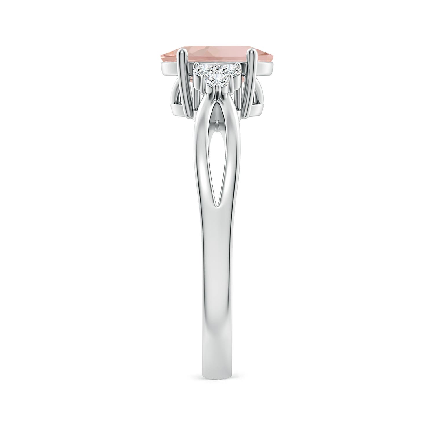 AAA - Morganite / 1.18 CT / 14 KT White Gold