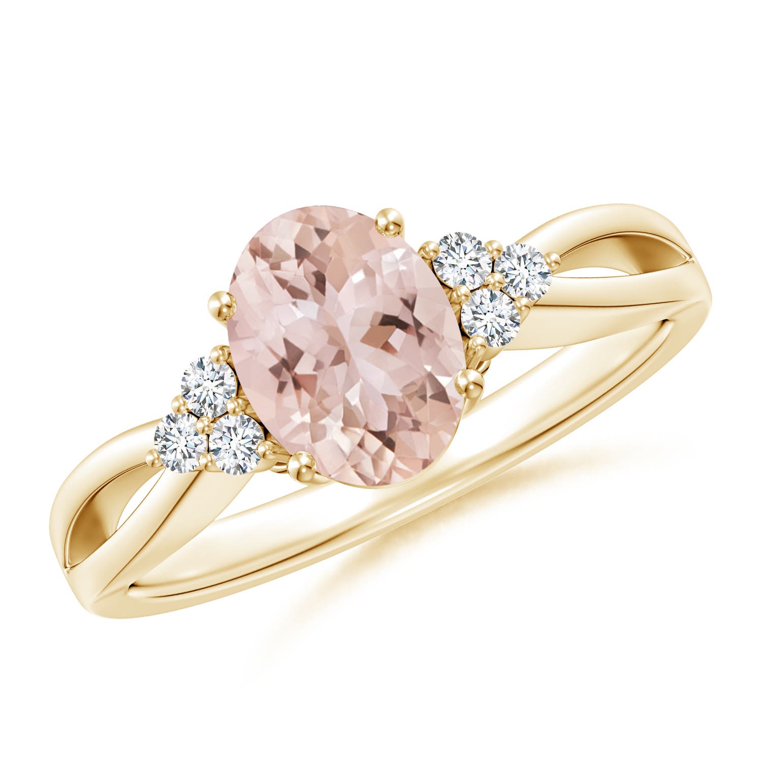 AAA - Morganite / 1.18 CT / 14 KT Yellow Gold