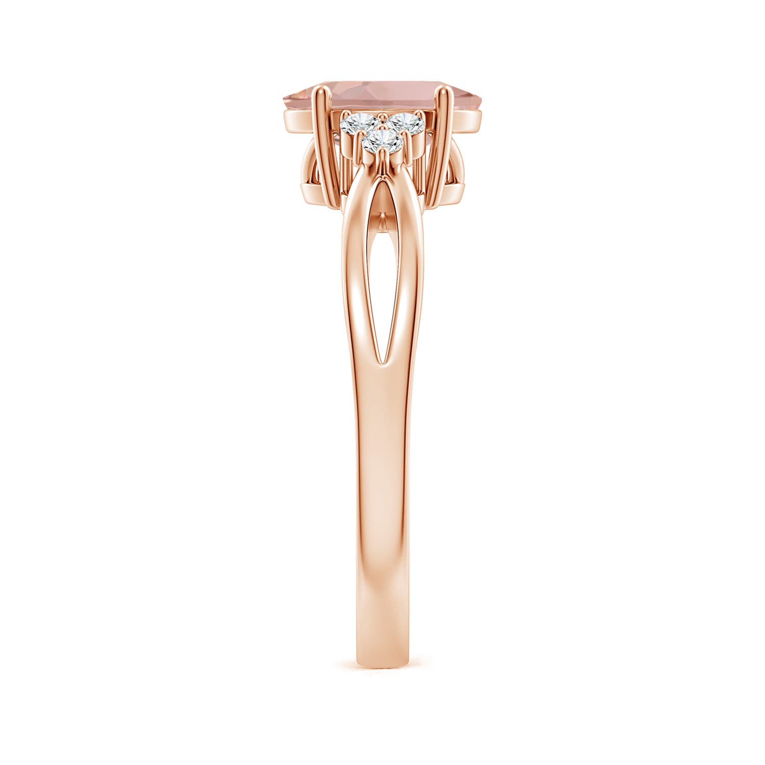 AAAA - Morganite / 1.18 CT / 14 KT Rose Gold