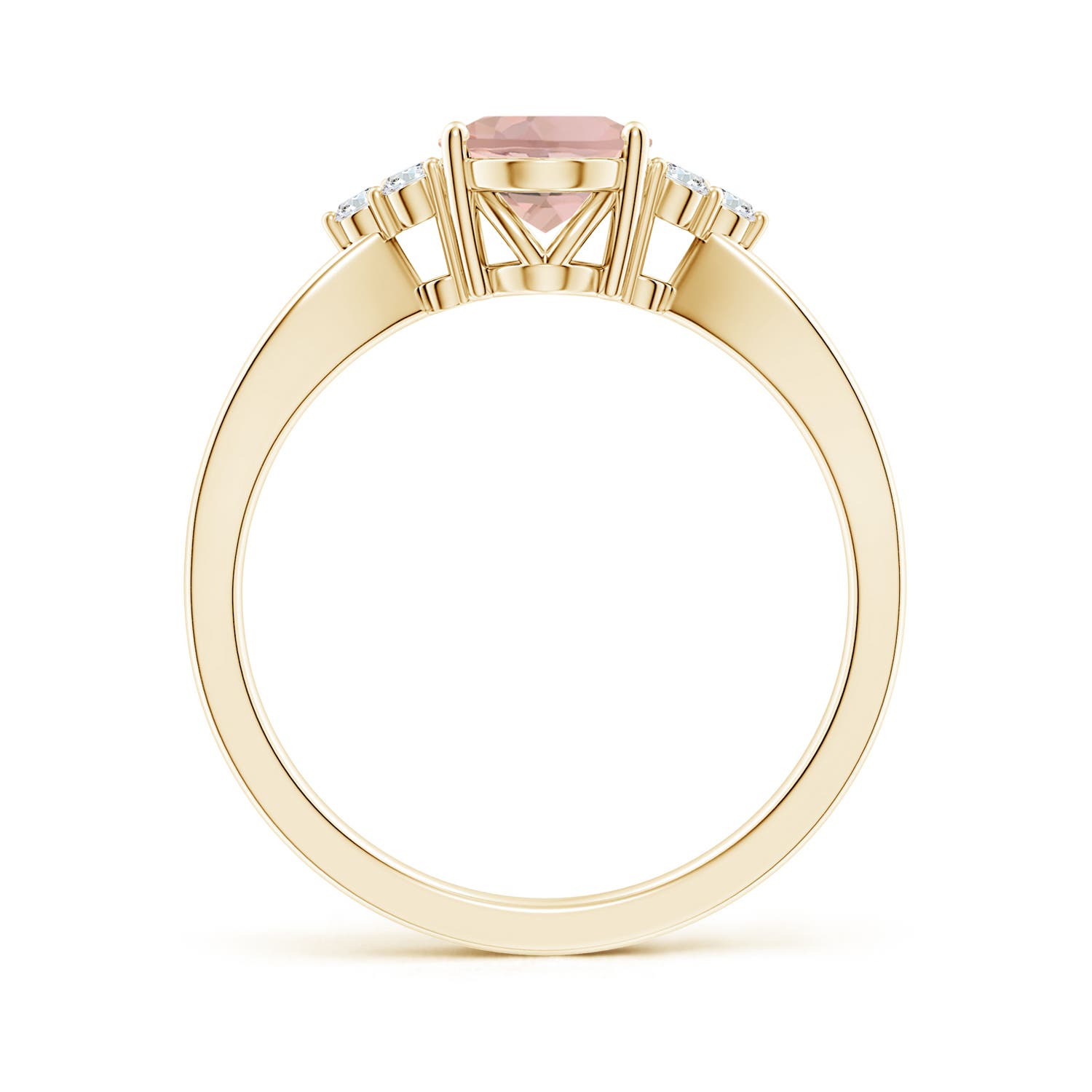 AAAA - Morganite / 1.18 CT / 14 KT Yellow Gold