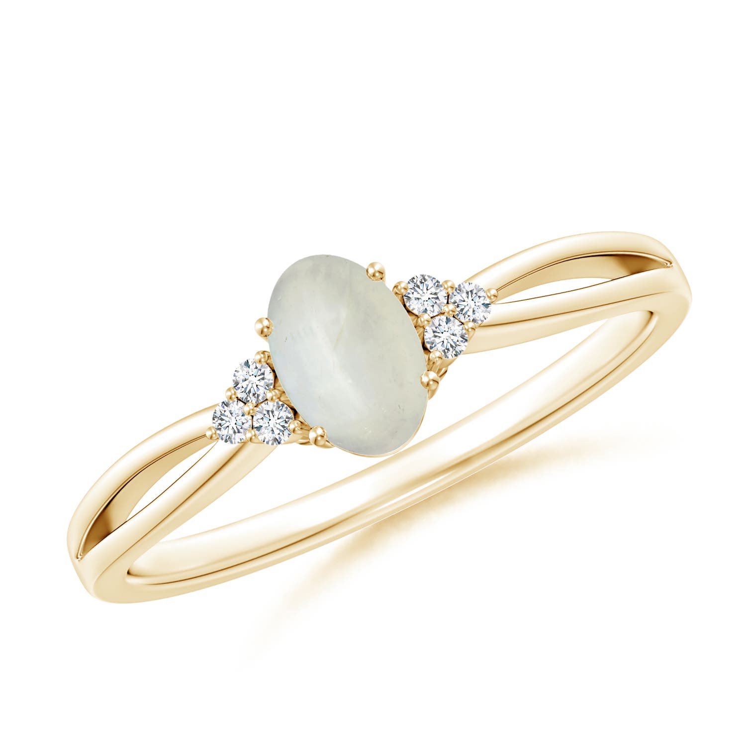 AA - Moonstone / 0.43 CT / 14 KT Yellow Gold