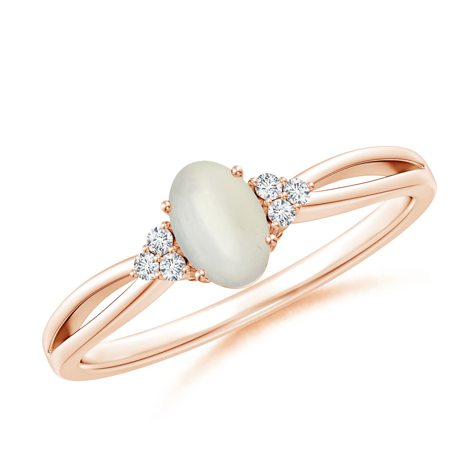 AAA - Moonstone / 0.43 CT / 14 KT Rose Gold