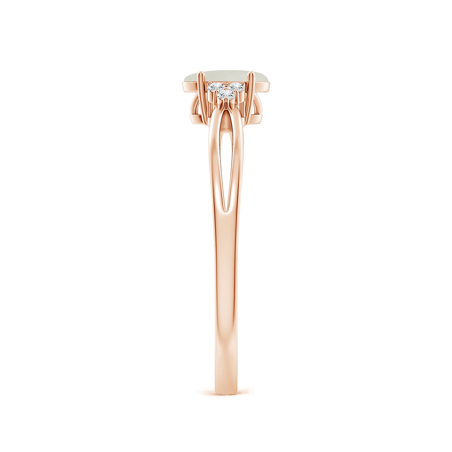 AAA - Moonstone / 0.43 CT / 14 KT Rose Gold