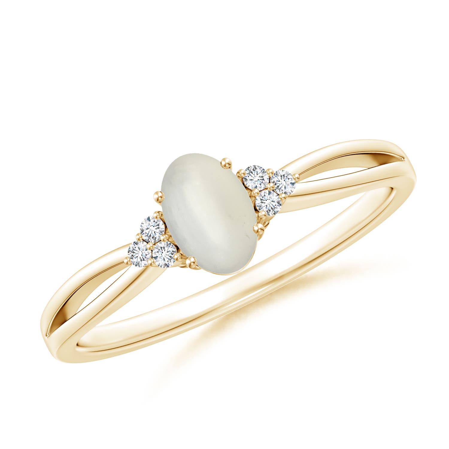 AAA - Moonstone / 0.43 CT / 14 KT Yellow Gold