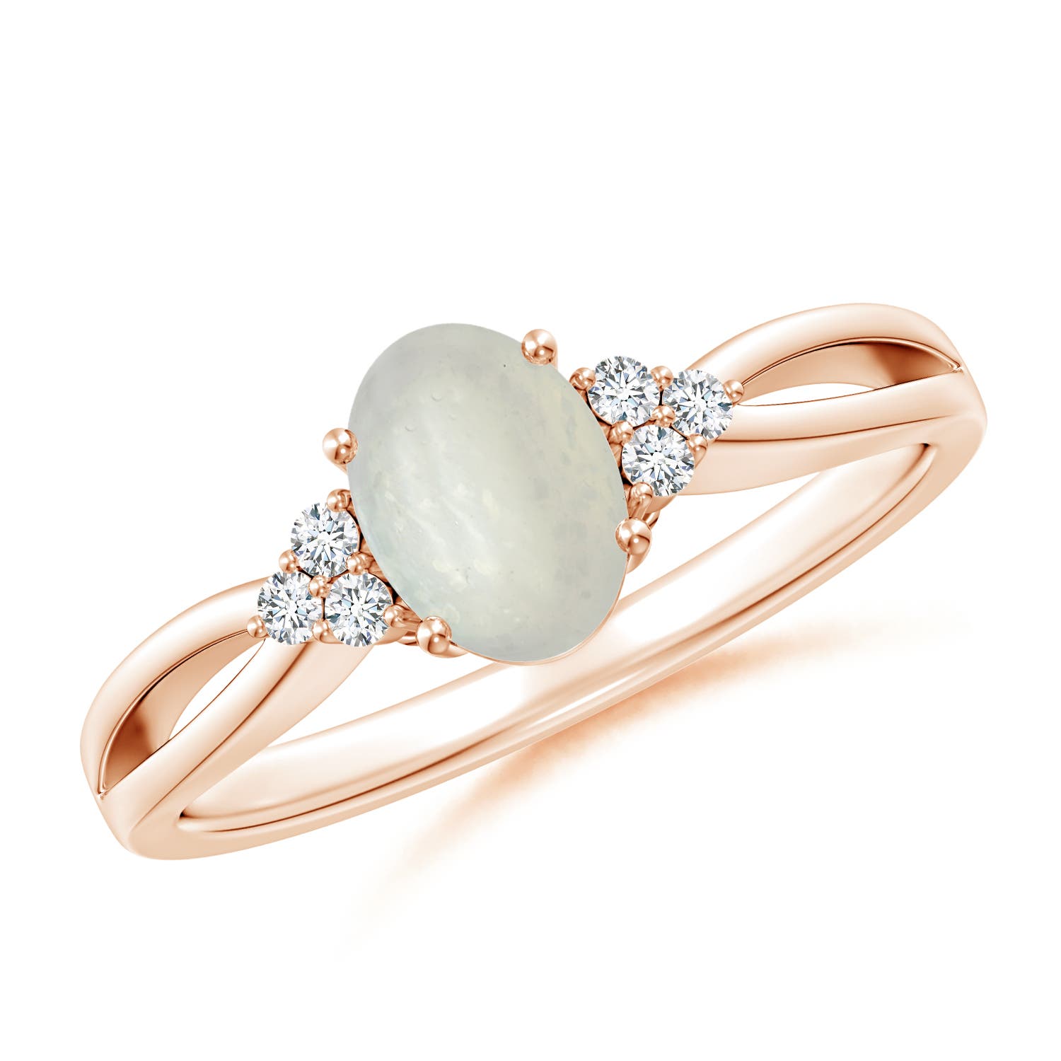 A - Moonstone / 0.75 CT / 14 KT Rose Gold