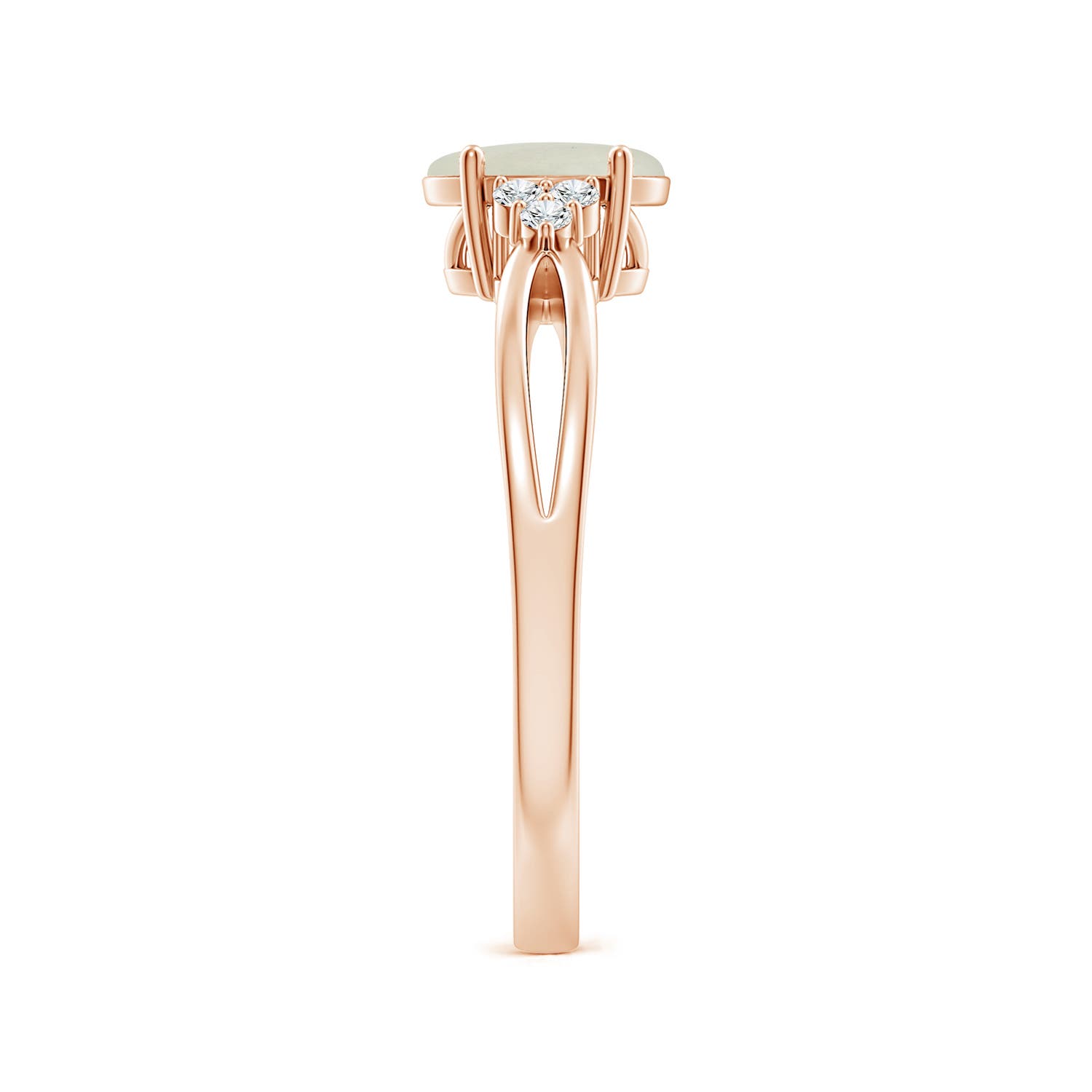 AA - Moonstone / 0.75 CT / 14 KT Rose Gold