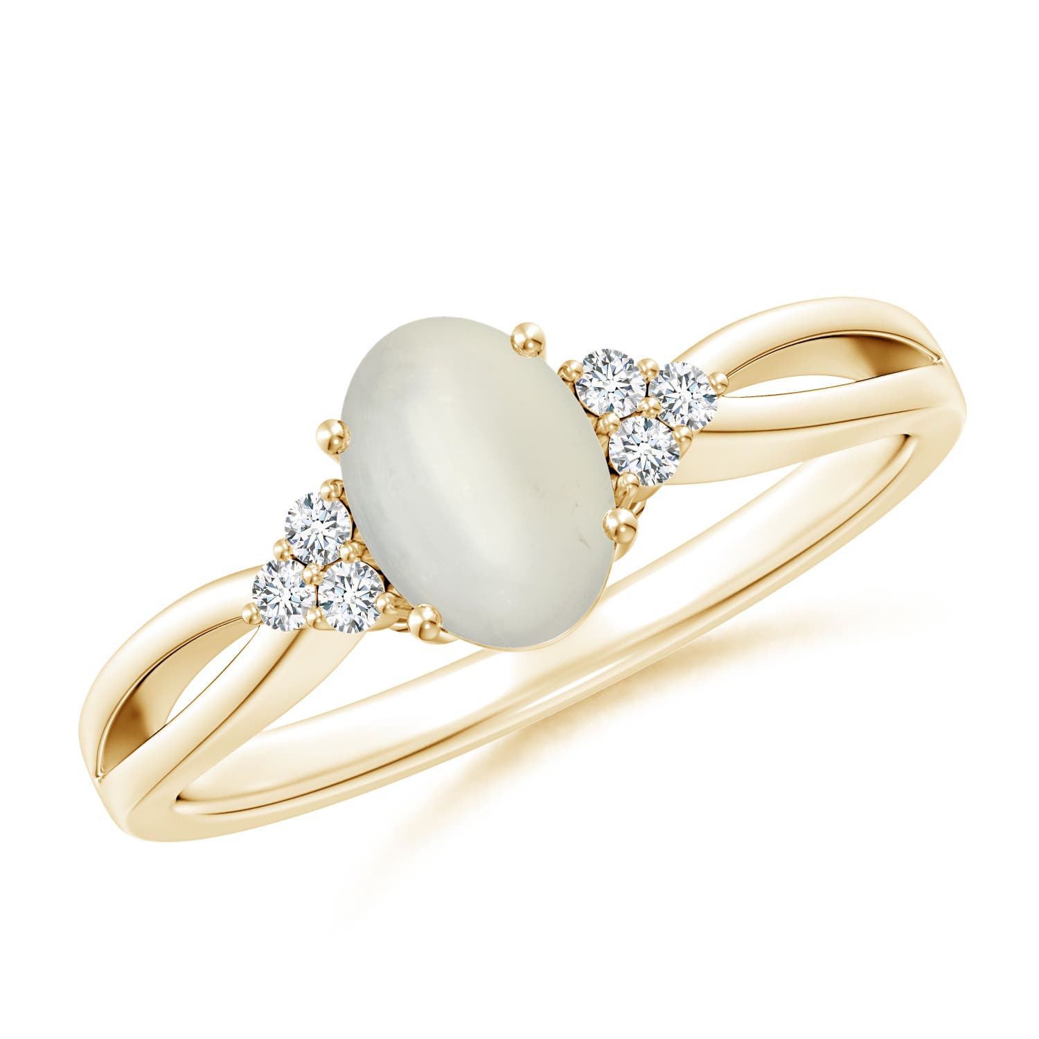 AAA - Moonstone / 0.75 CT / 14 KT Yellow Gold