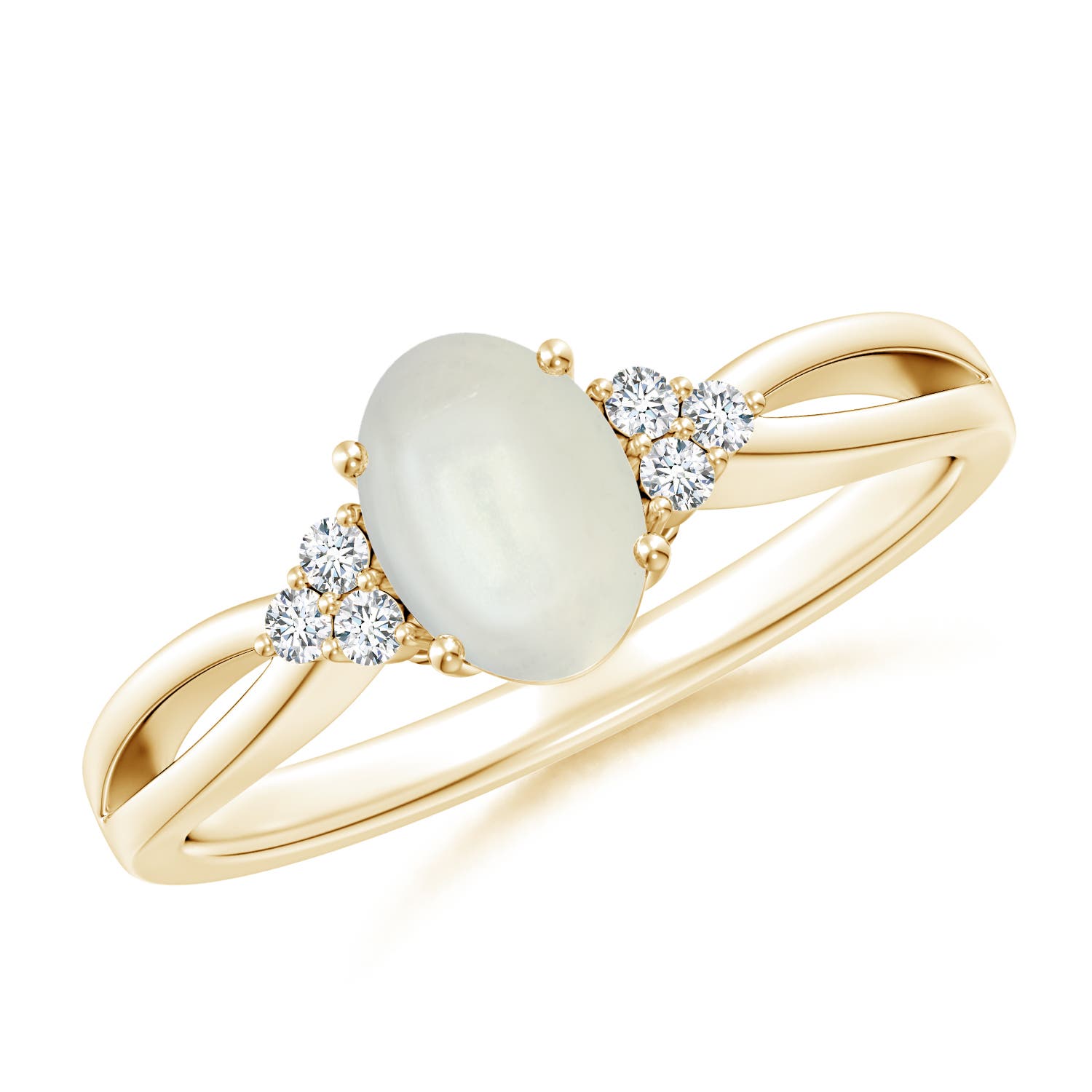 AAAA - Moonstone / 0.75 CT / 14 KT Yellow Gold