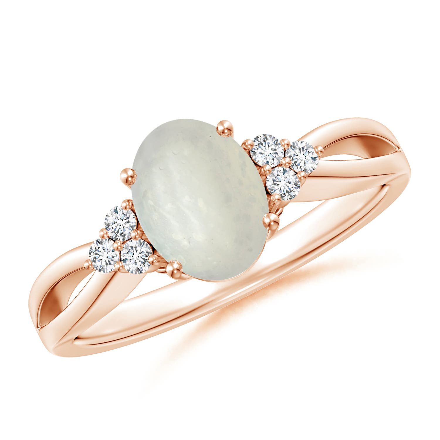 A - Moonstone / 1.18 CT / 14 KT Rose Gold