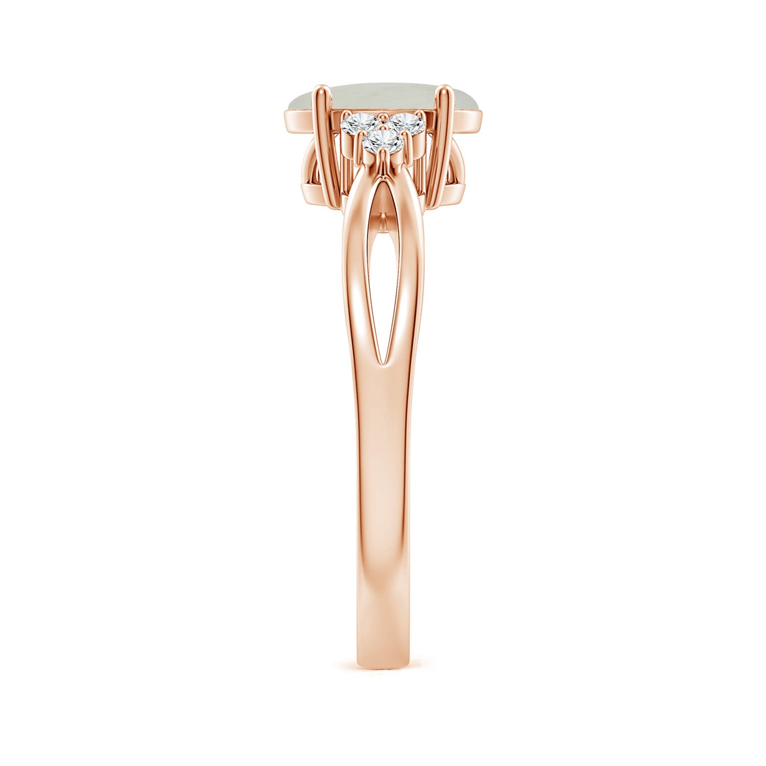 A - Moonstone / 1.18 CT / 14 KT Rose Gold