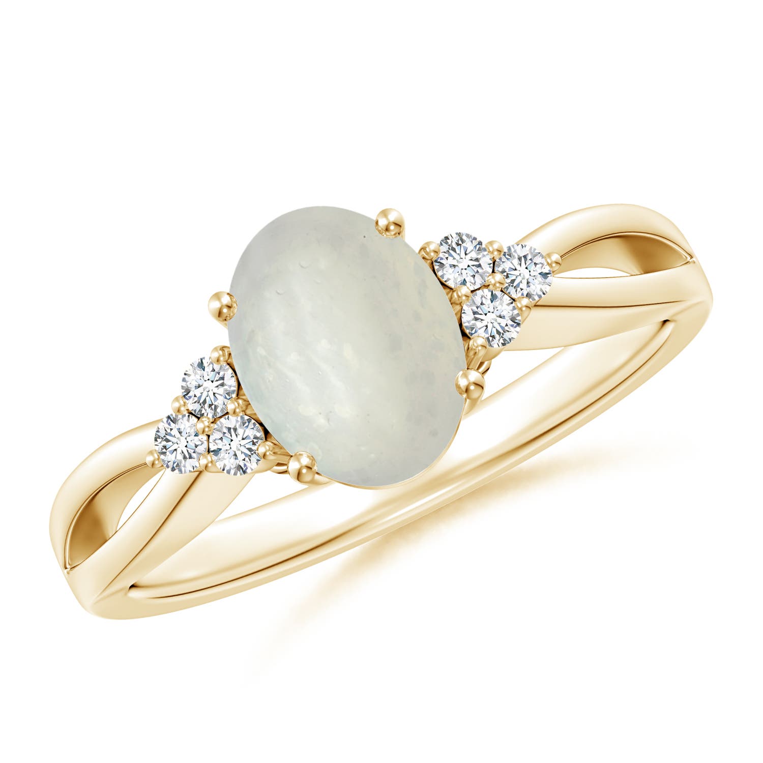 A - Moonstone / 1.18 CT / 14 KT Yellow Gold