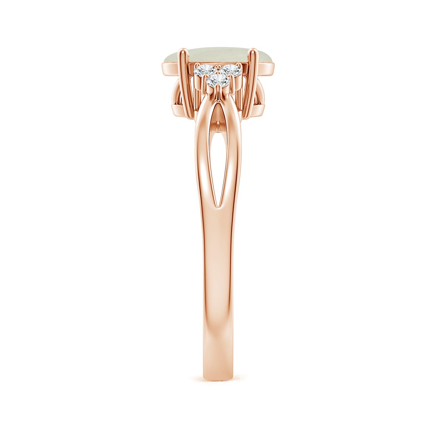 AA - Moonstone / 1.18 CT / 14 KT Rose Gold