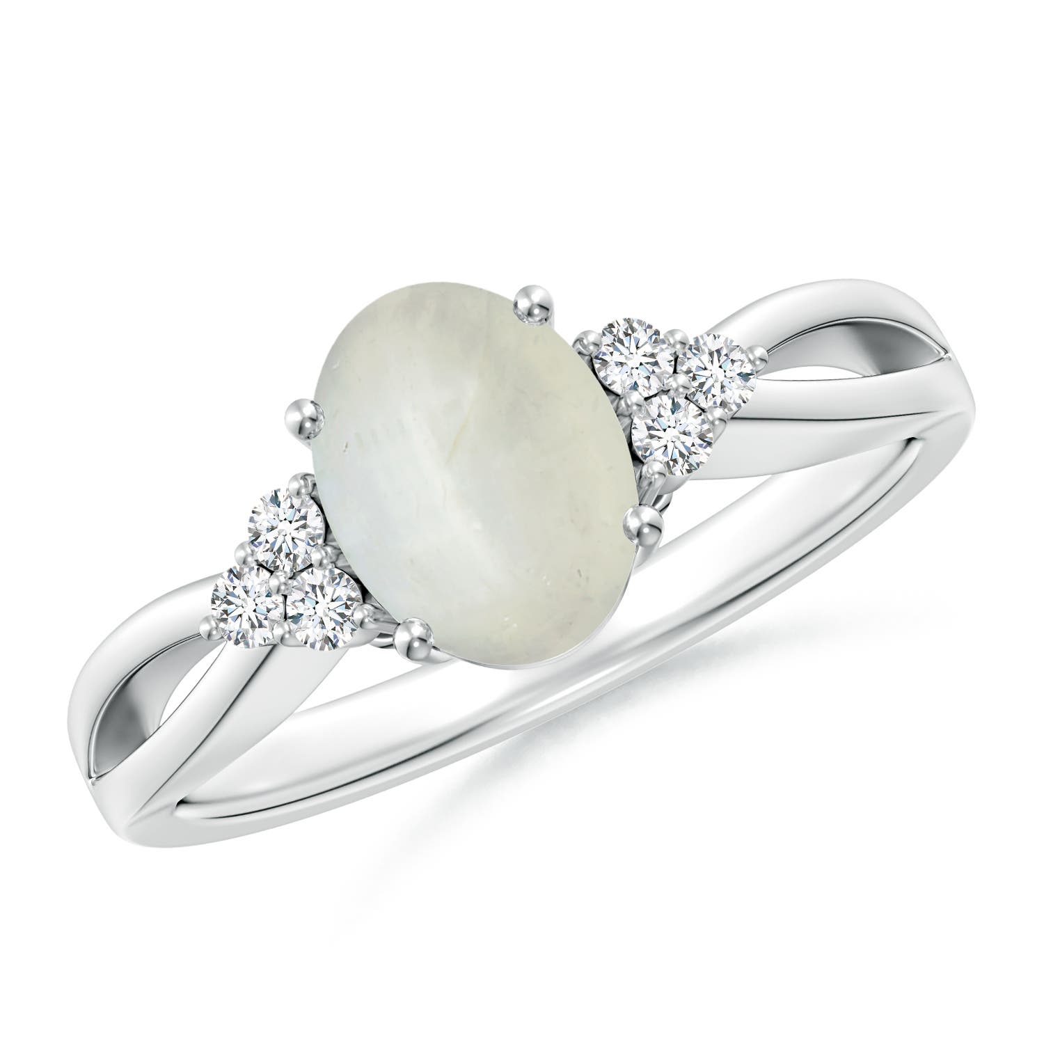 AA - Moonstone / 1.18 CT / 14 KT White Gold