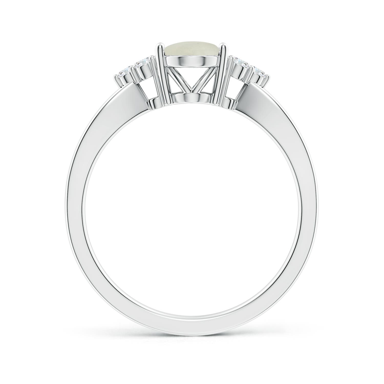 AA - Moonstone / 1.18 CT / 14 KT White Gold