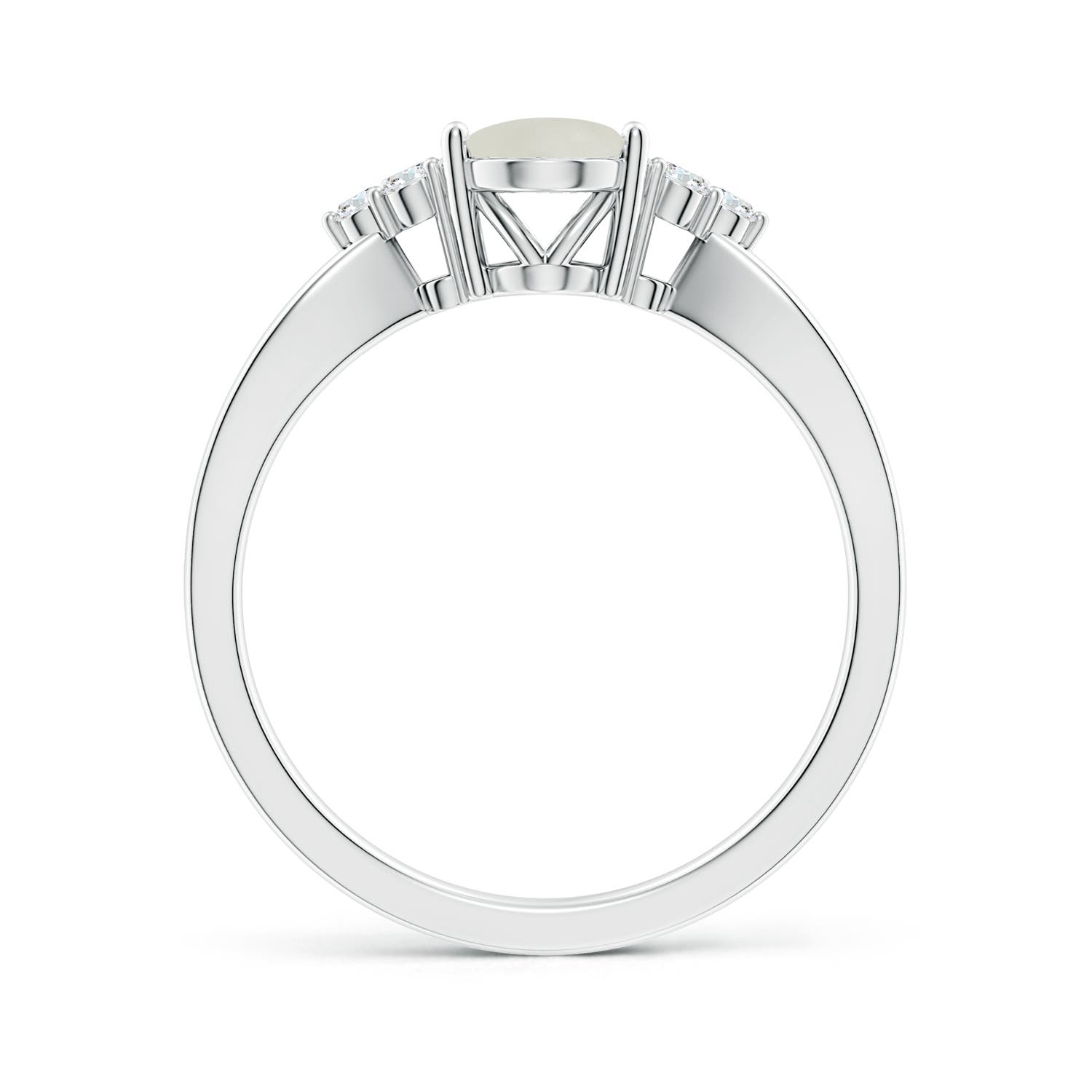 AAA - Moonstone / 1.18 CT / 14 KT White Gold