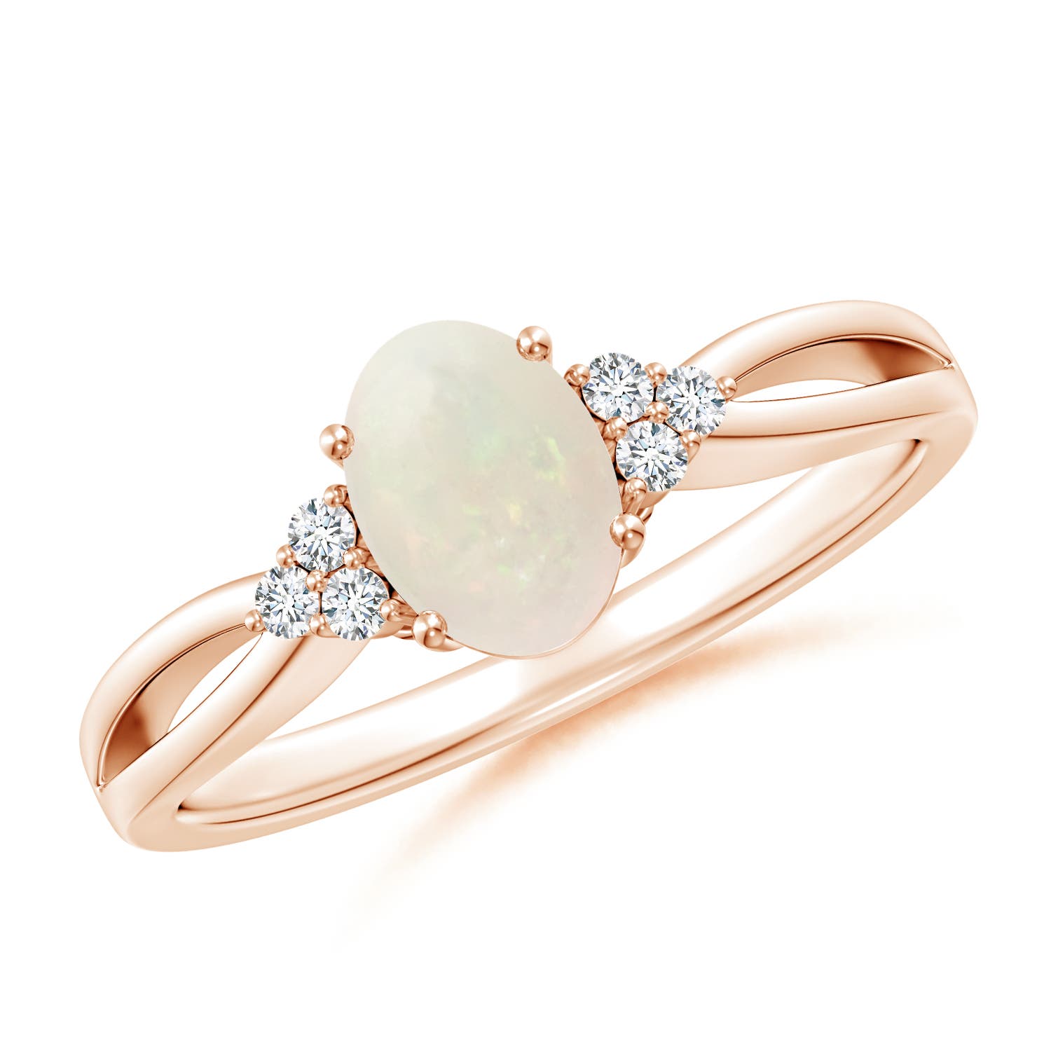 A - Opal / 0.52 CT / 14 KT Rose Gold