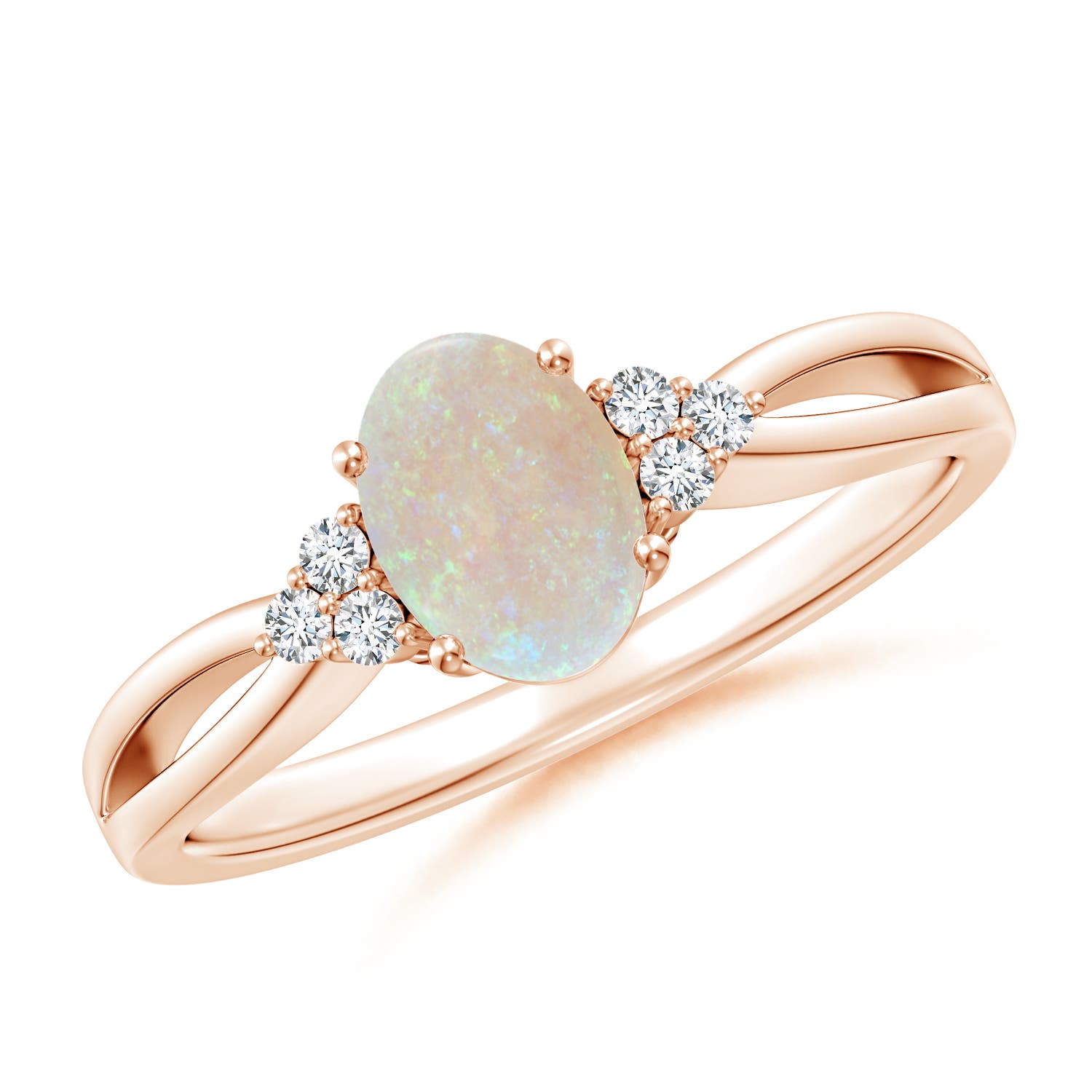 AA - Opal / 0.52 CT / 14 KT Rose Gold