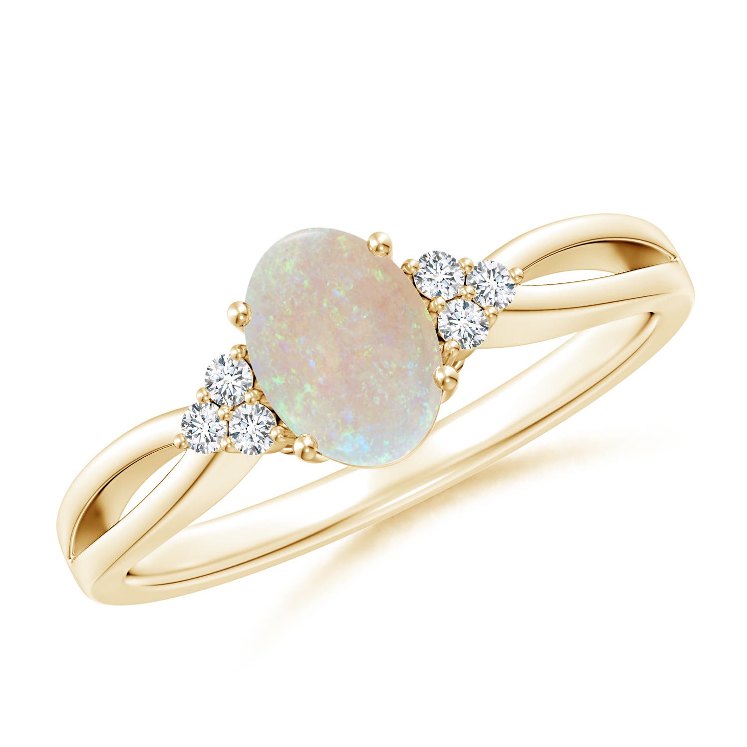 AA - Opal / 0.52 CT / 14 KT Yellow Gold