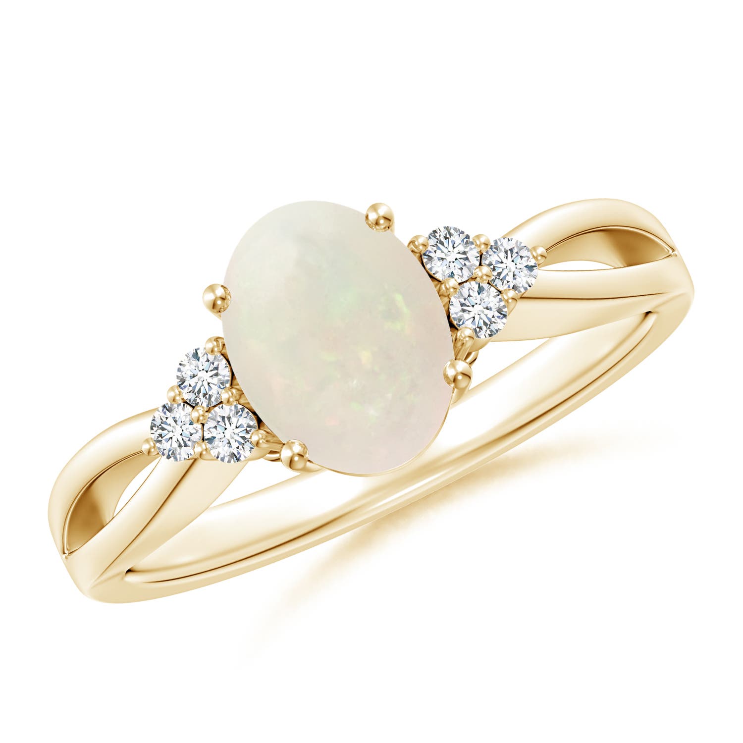 A - Opal / 0.88 CT / 14 KT Yellow Gold