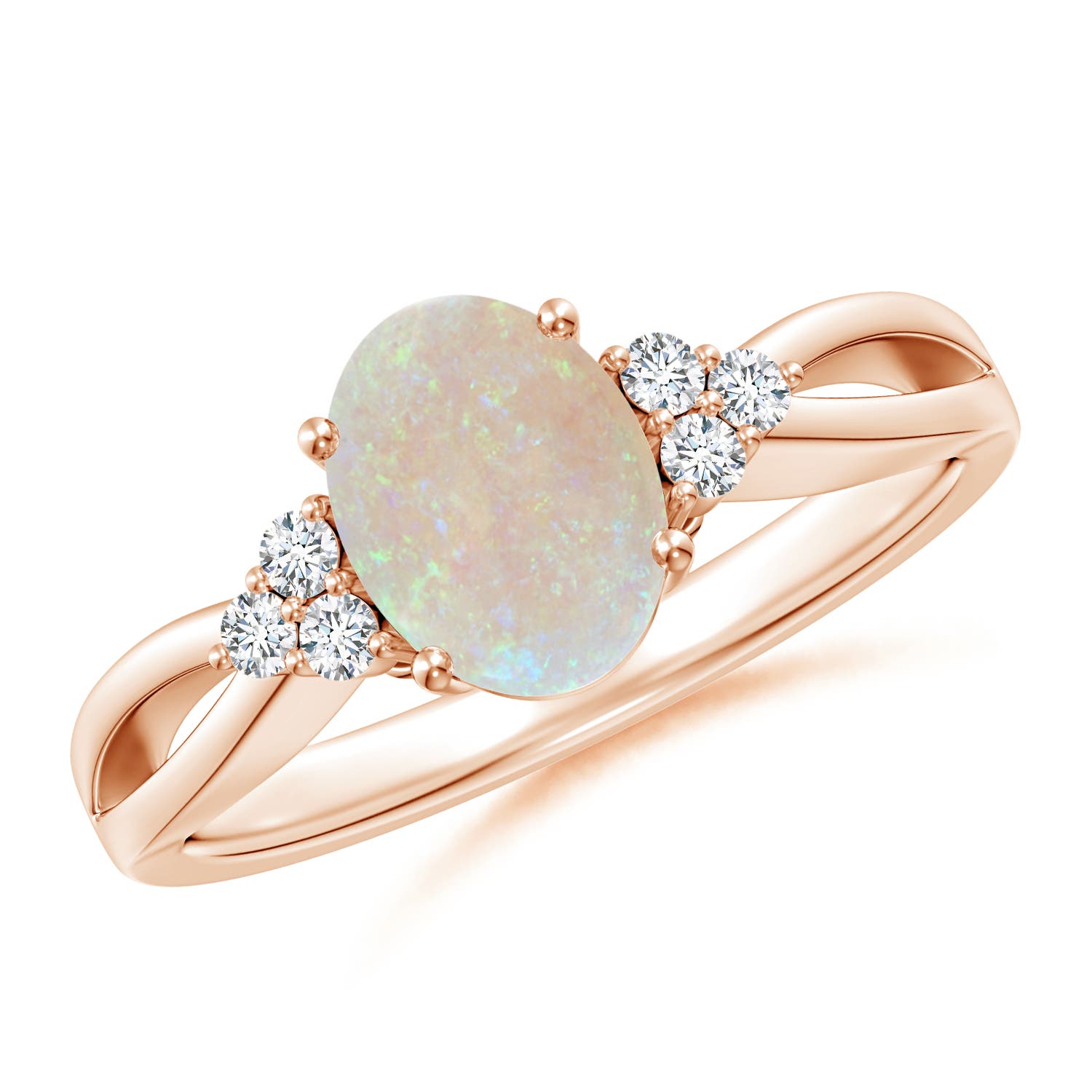 AA - Opal / 0.88 CT / 14 KT Rose Gold